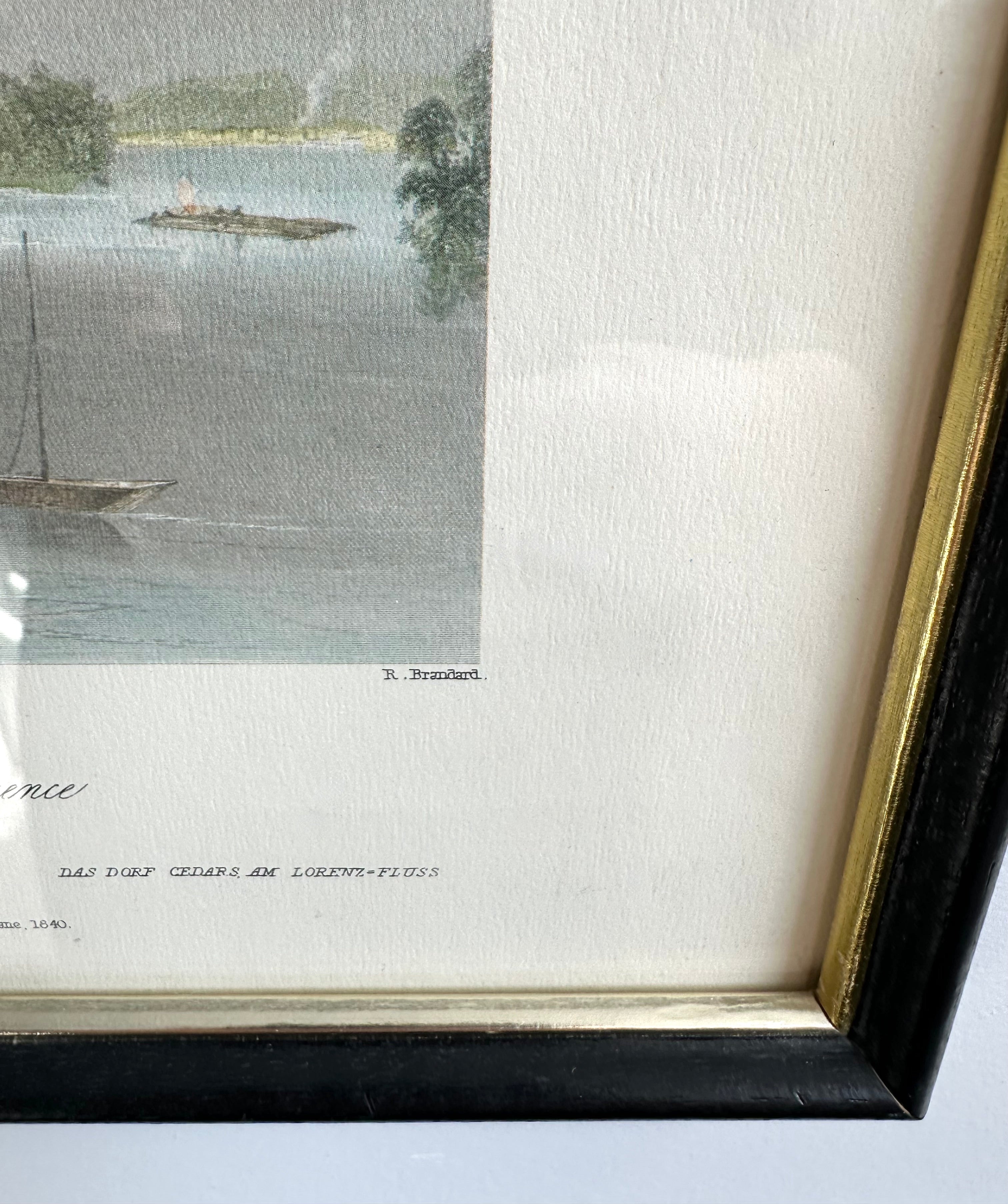 Vintage Framed Bartlett Print