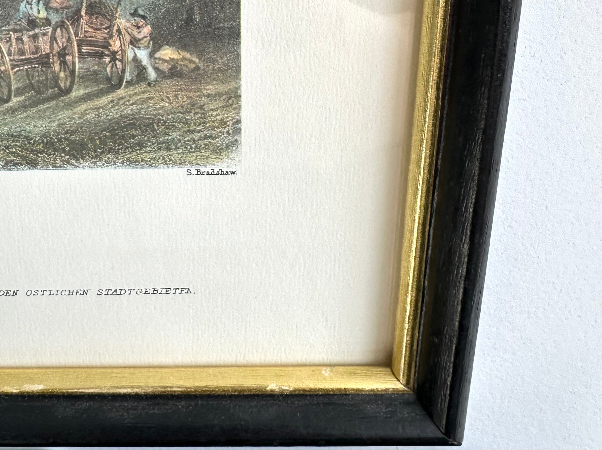 Vintage Framed Bartlett Print