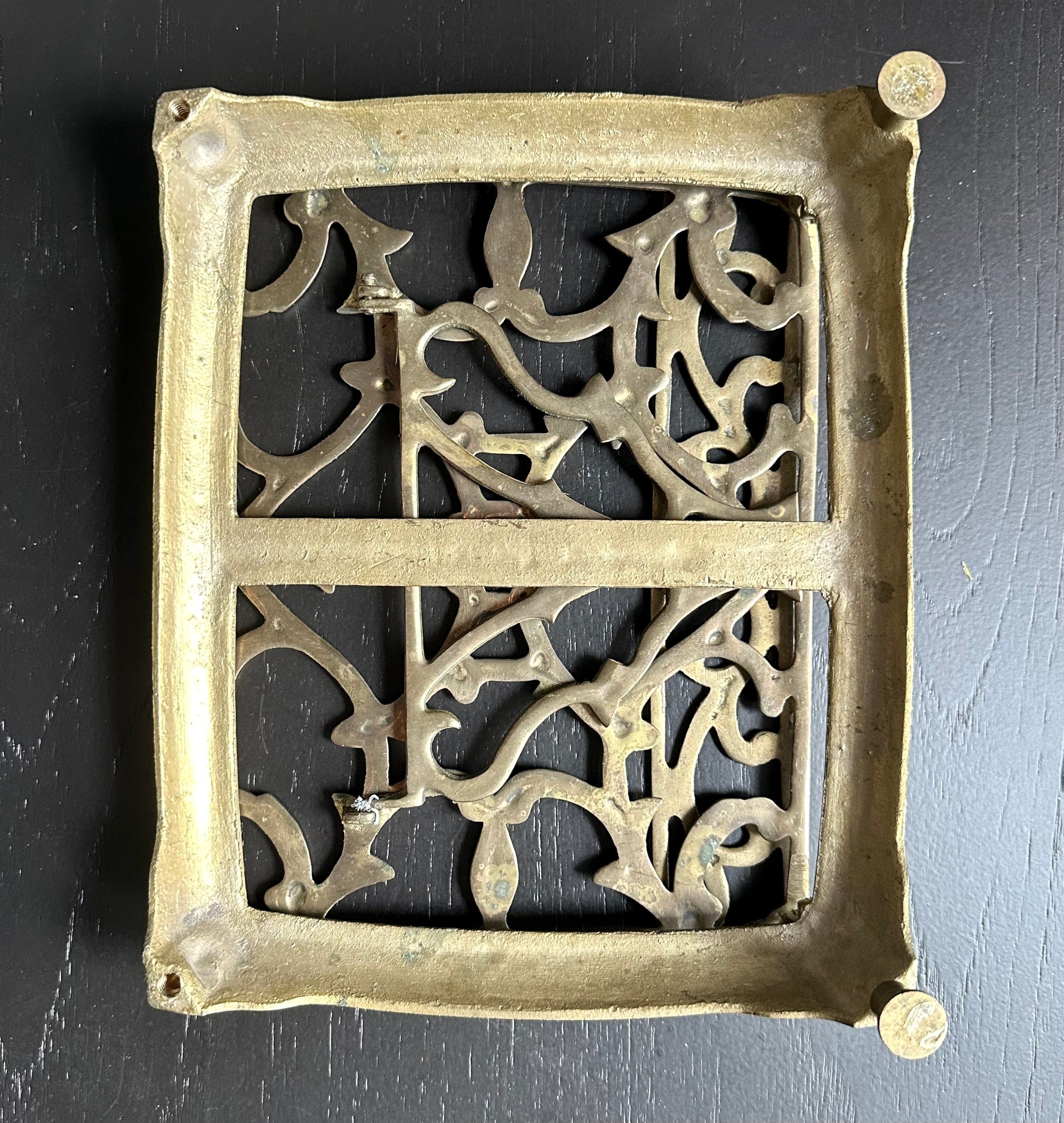 Vintage Brass Book Stand