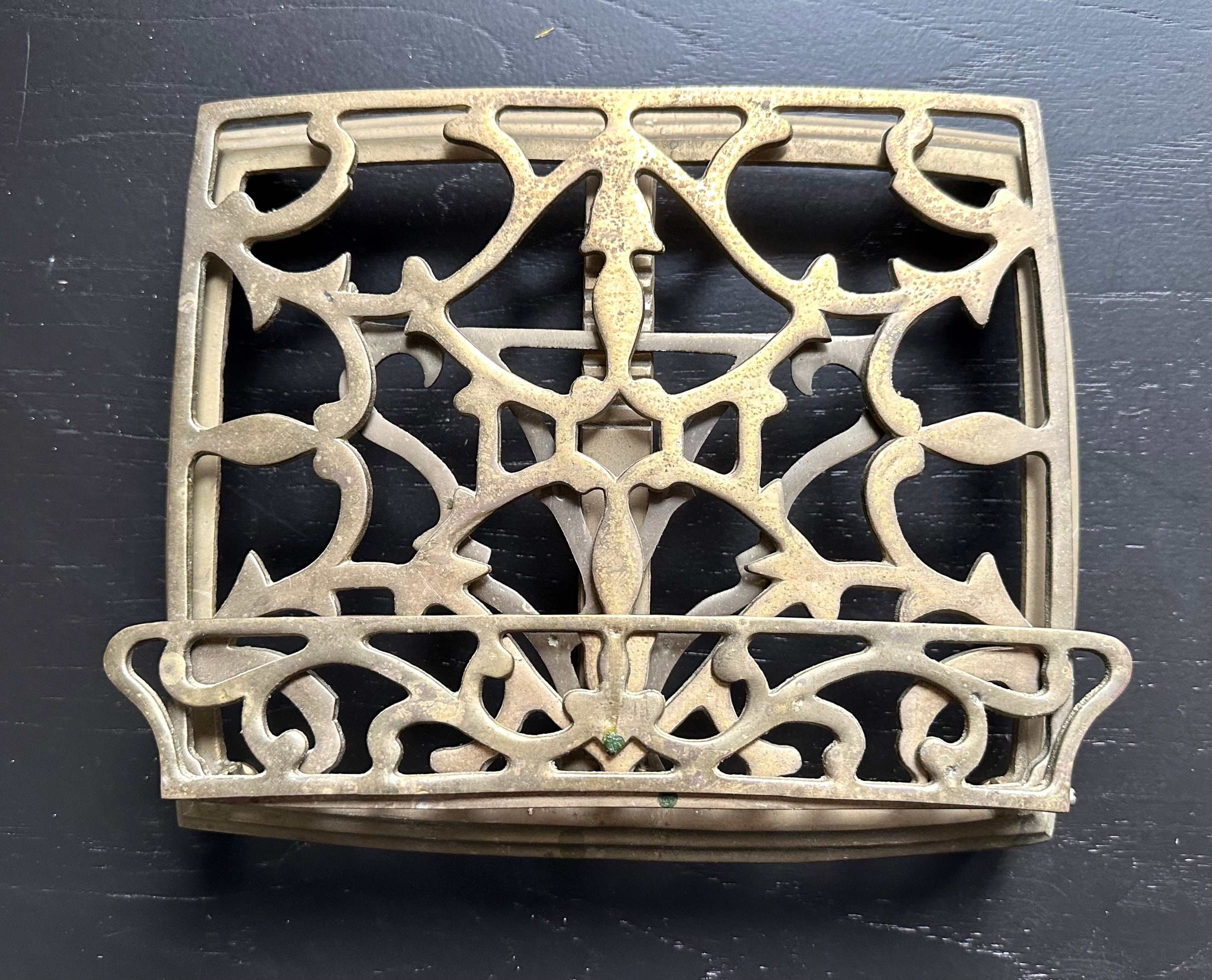 Vintage Brass Book Stand