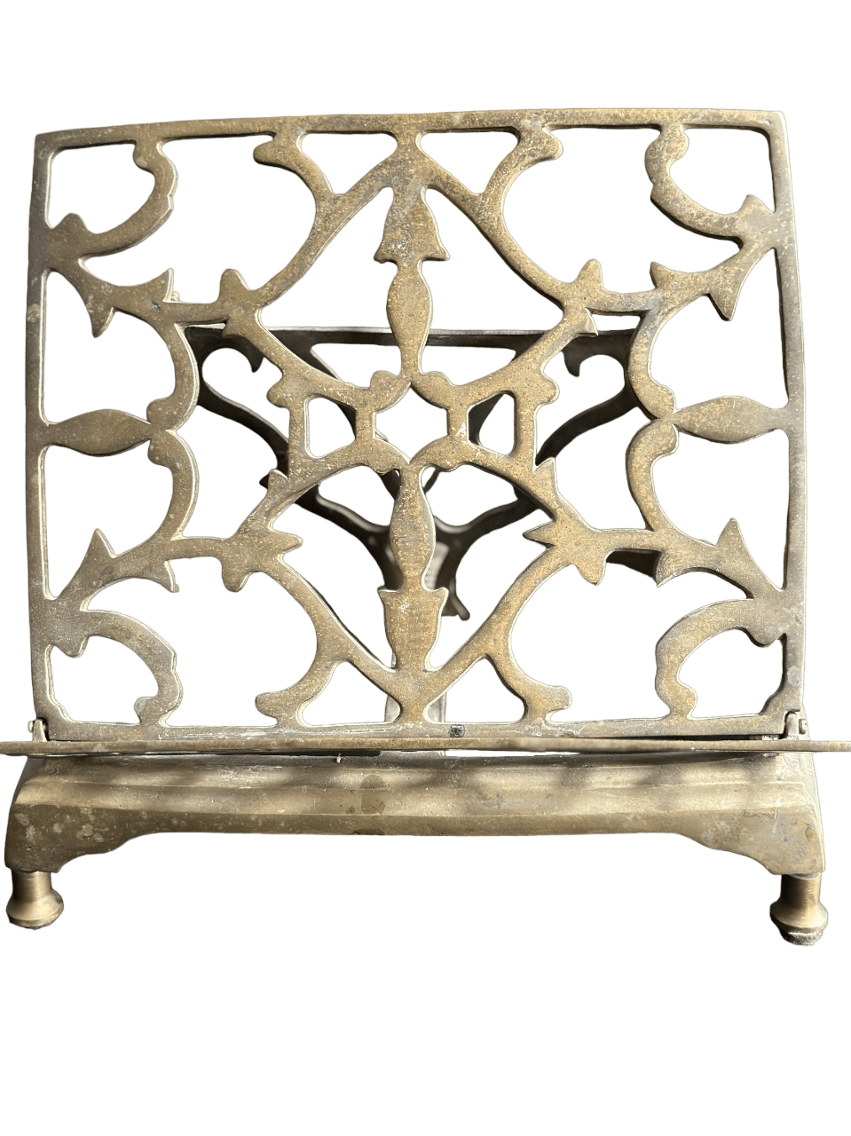 Vintage Brass Book Stand