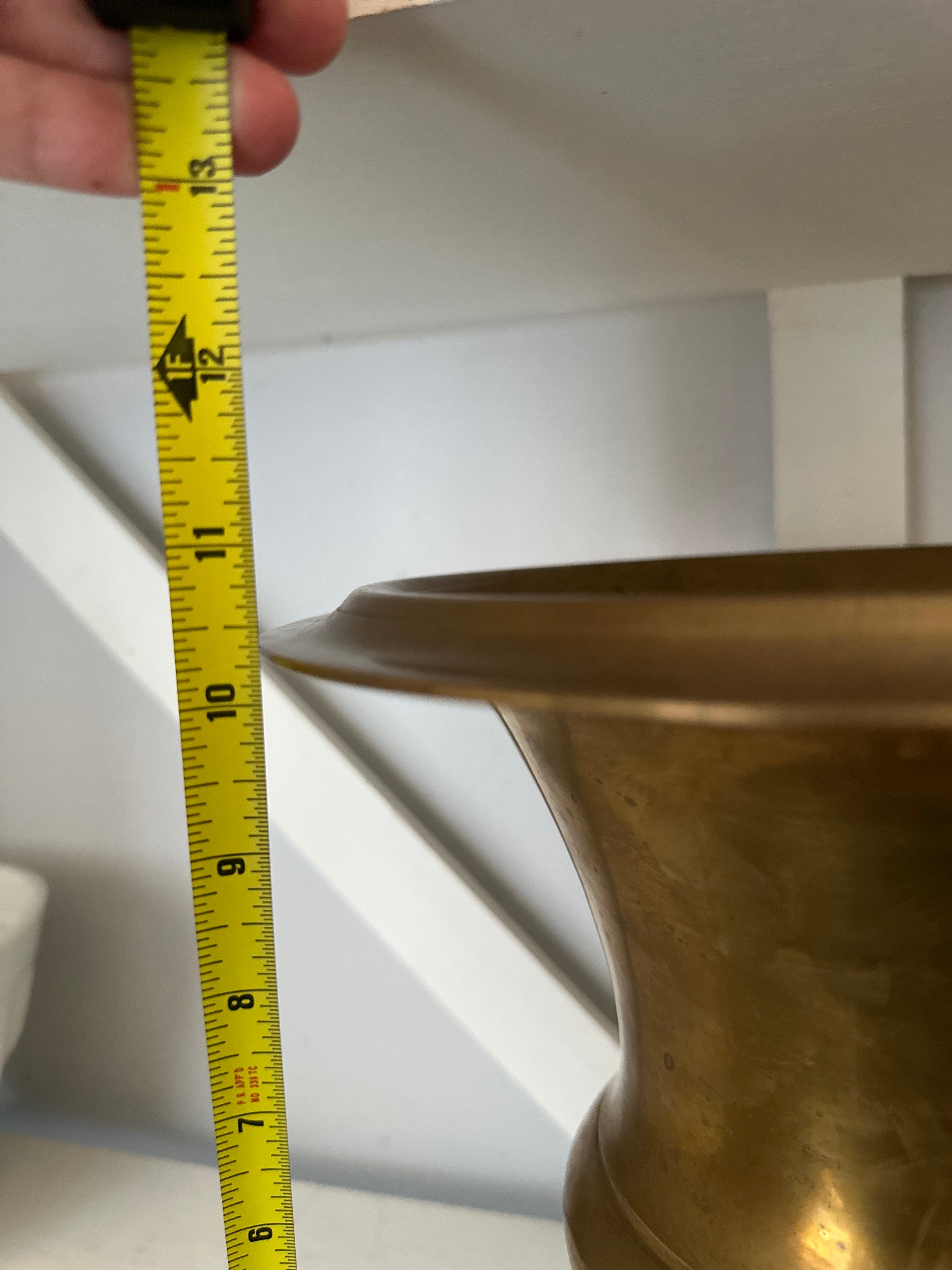 Vintage Brass Urn, 11"