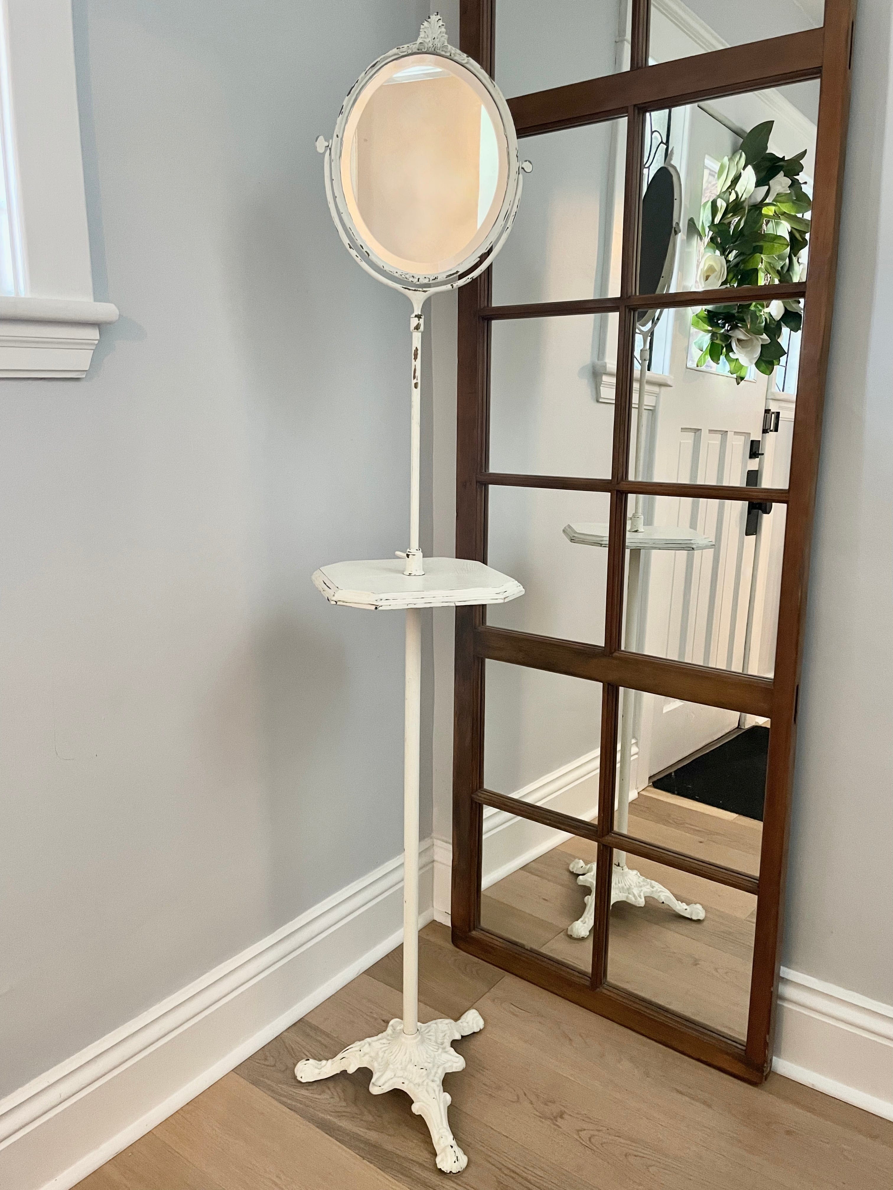 Antique Shaving Mirror Stand