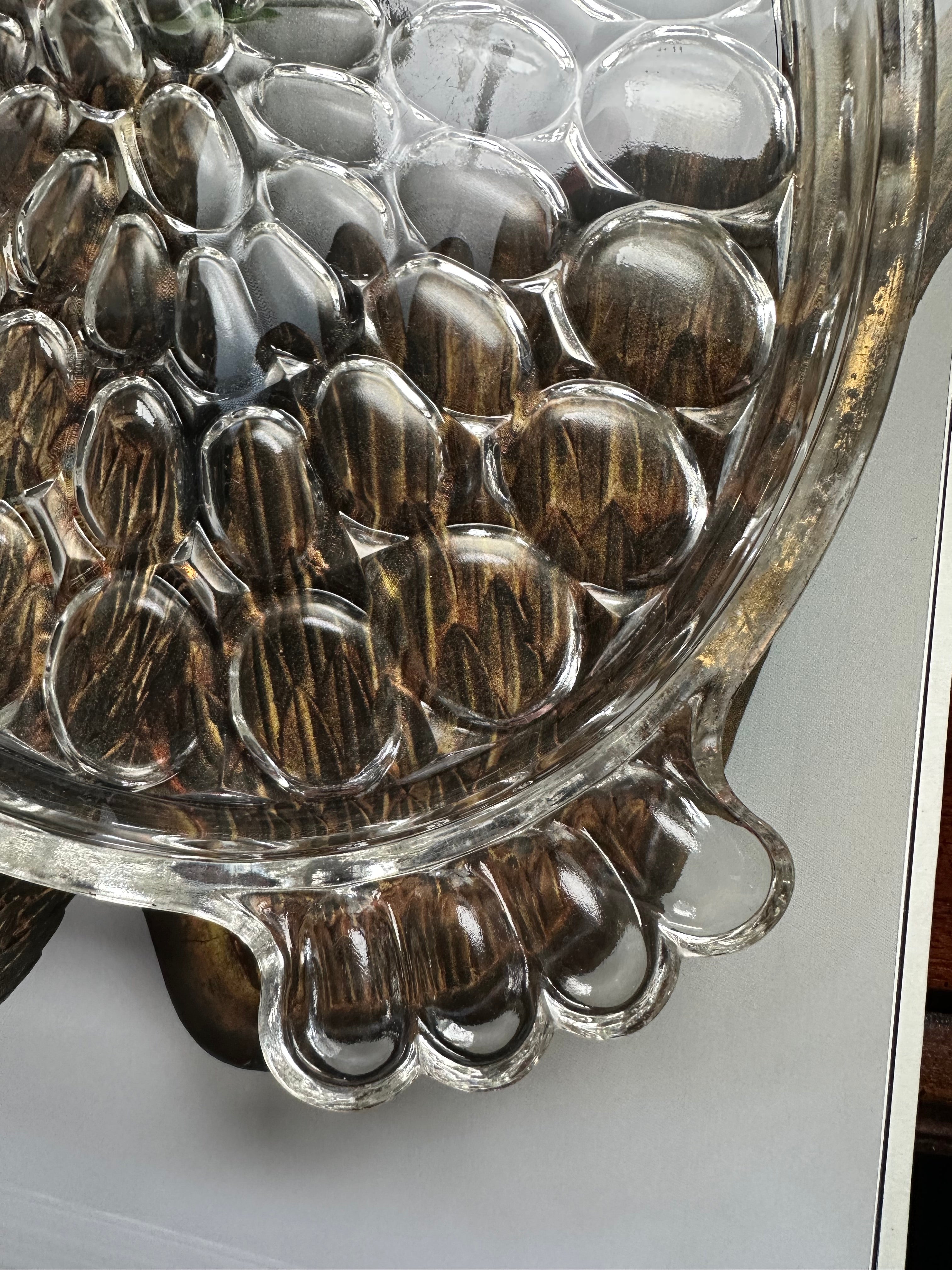 Vintage Glass Oval Tray