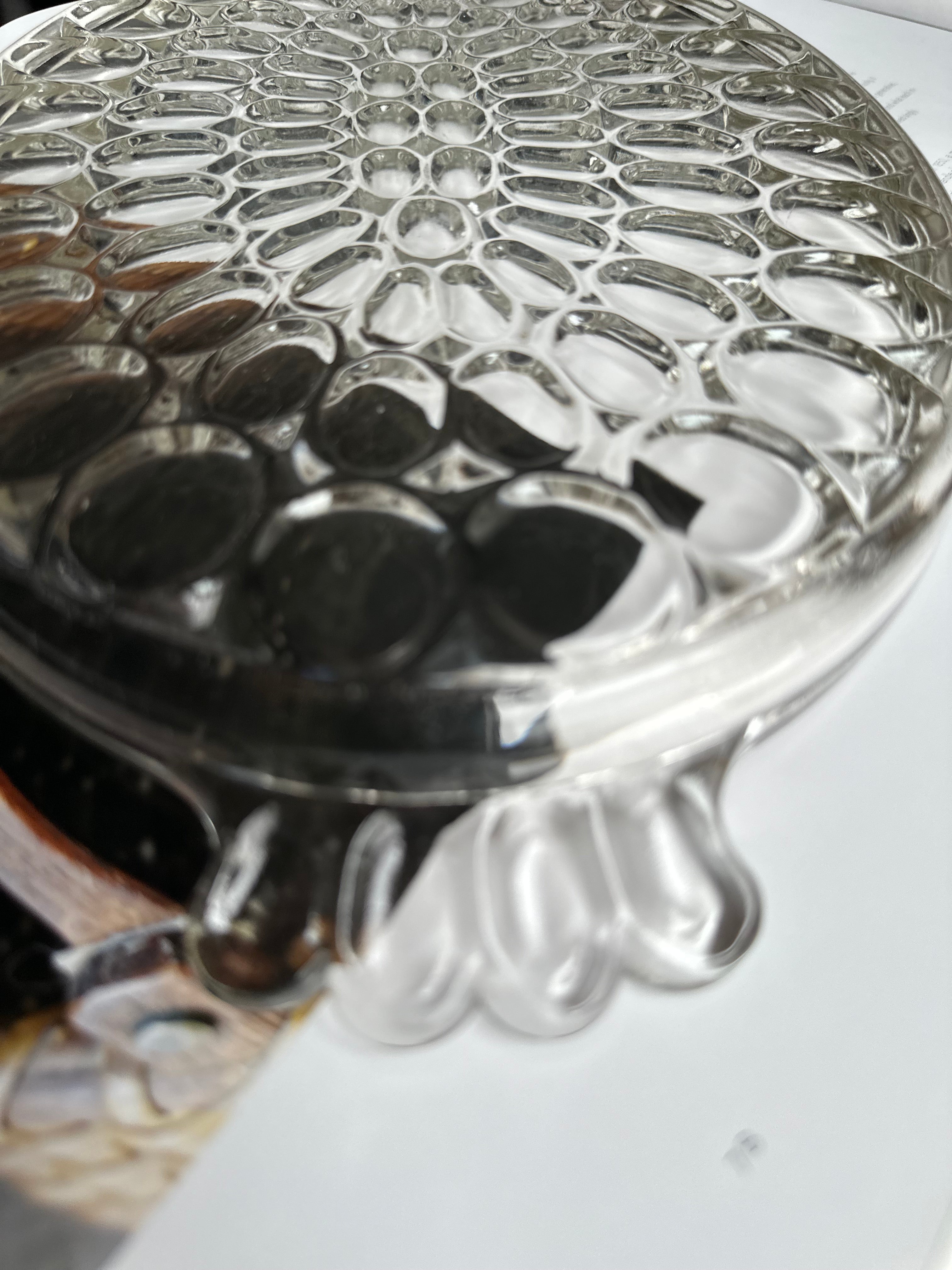 Vintage Glass Oval Tray