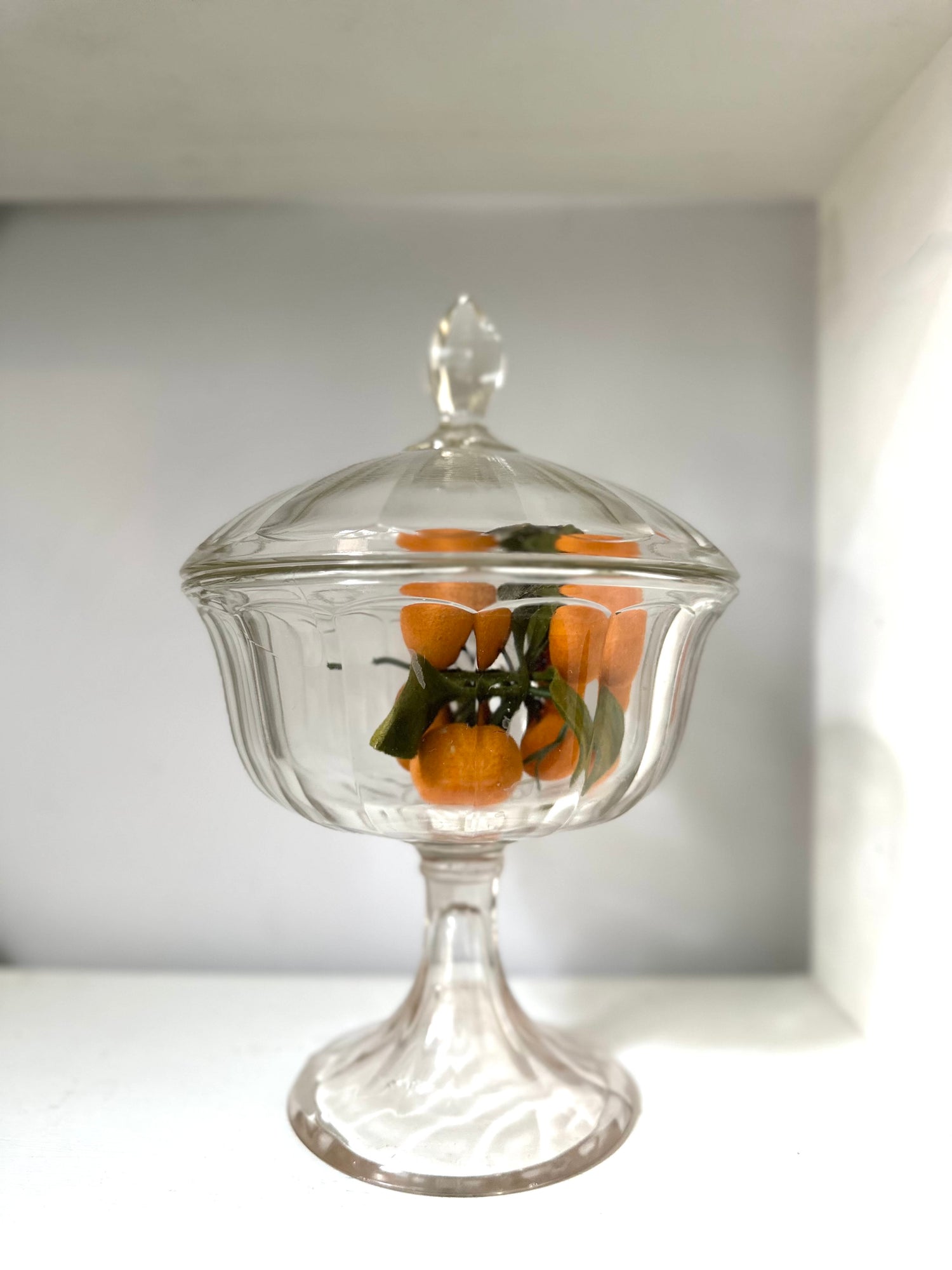 Vintage Covered Pedestal Compote