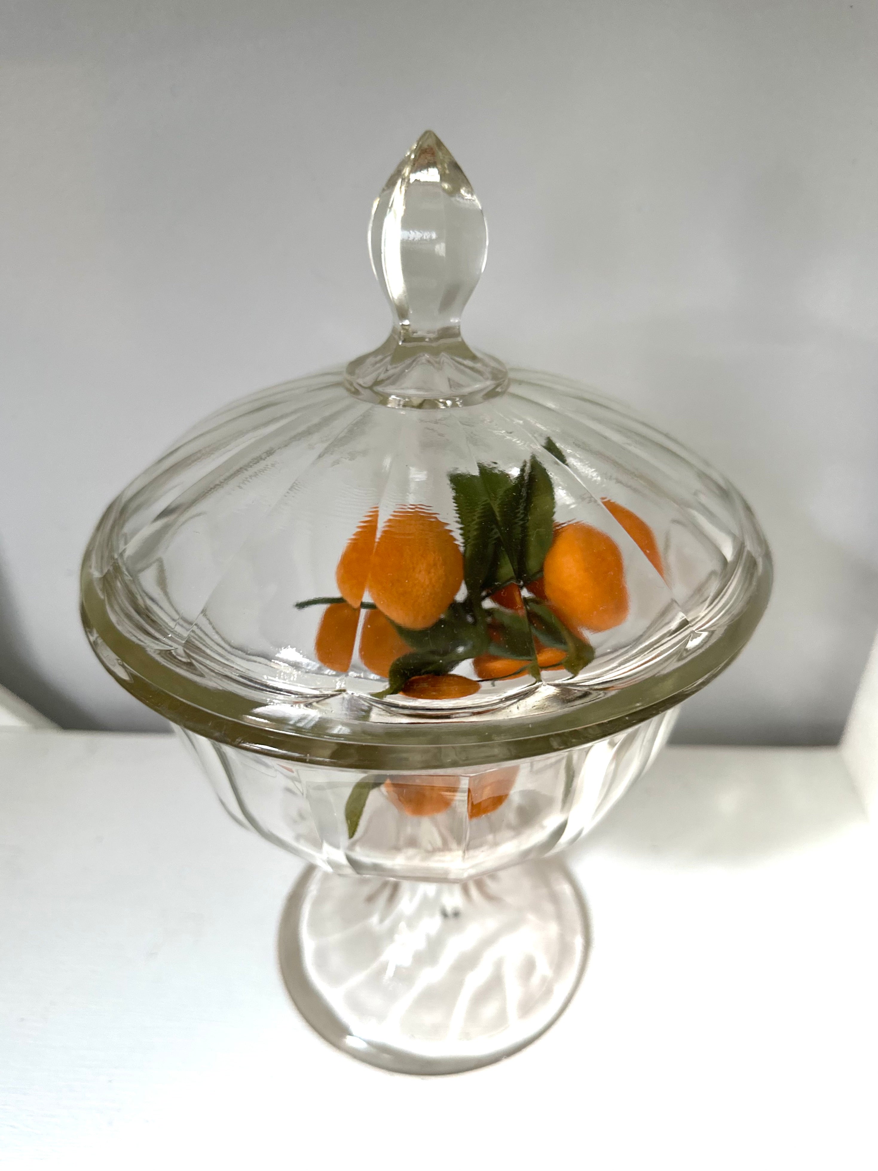 Vintage Covered Pedestal Compote