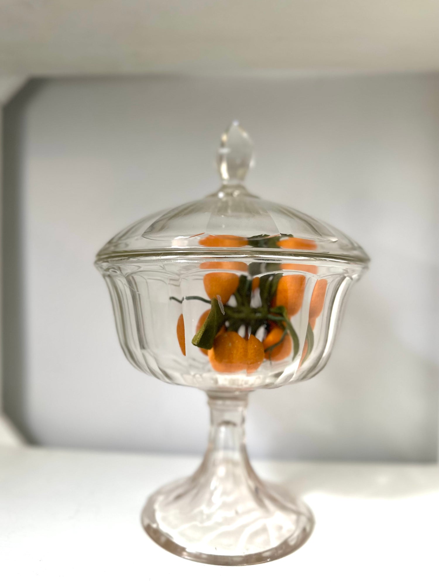 Vintage Covered Pedestal Compote