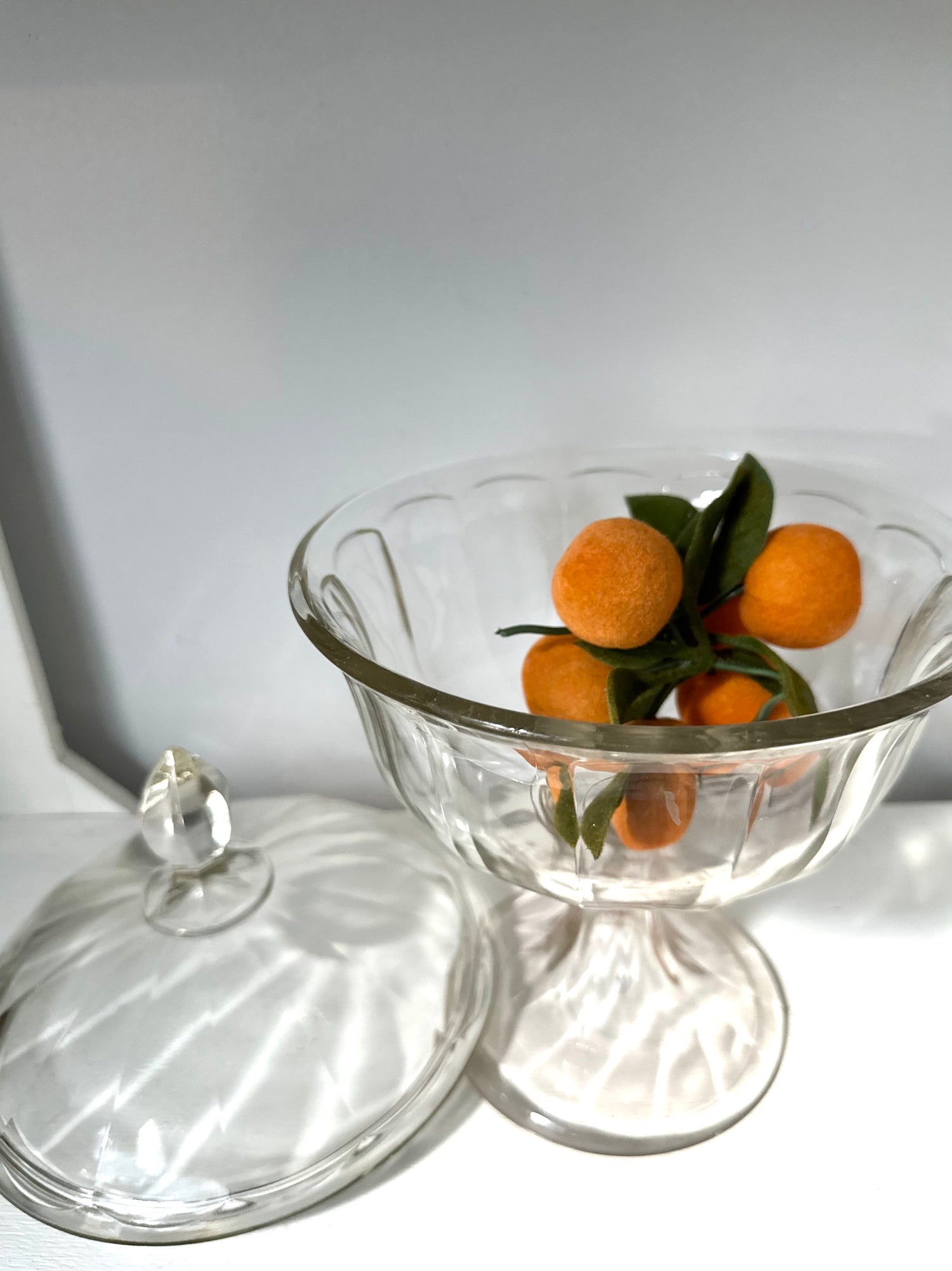 Vintage Covered Pedestal Compote
