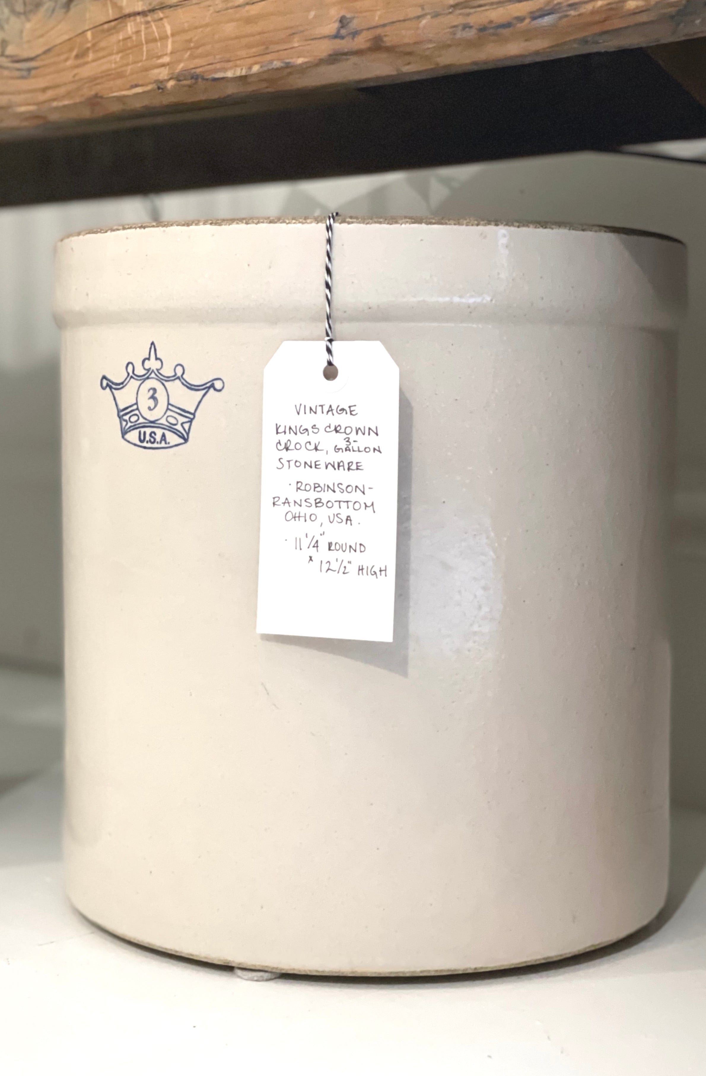 Vintage King Crown Crock, 3G