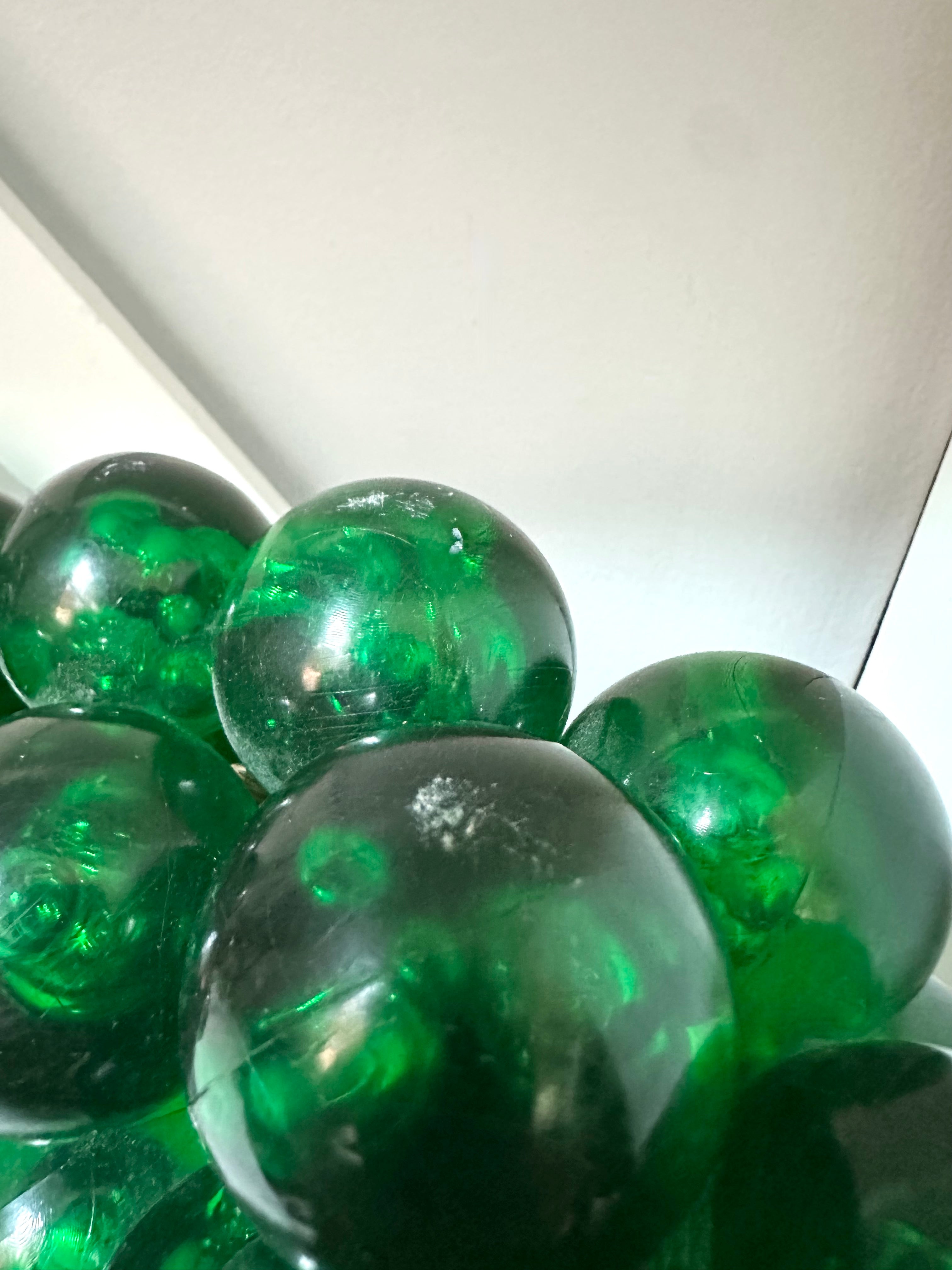Vintage Lucite Green Grapes, 14"