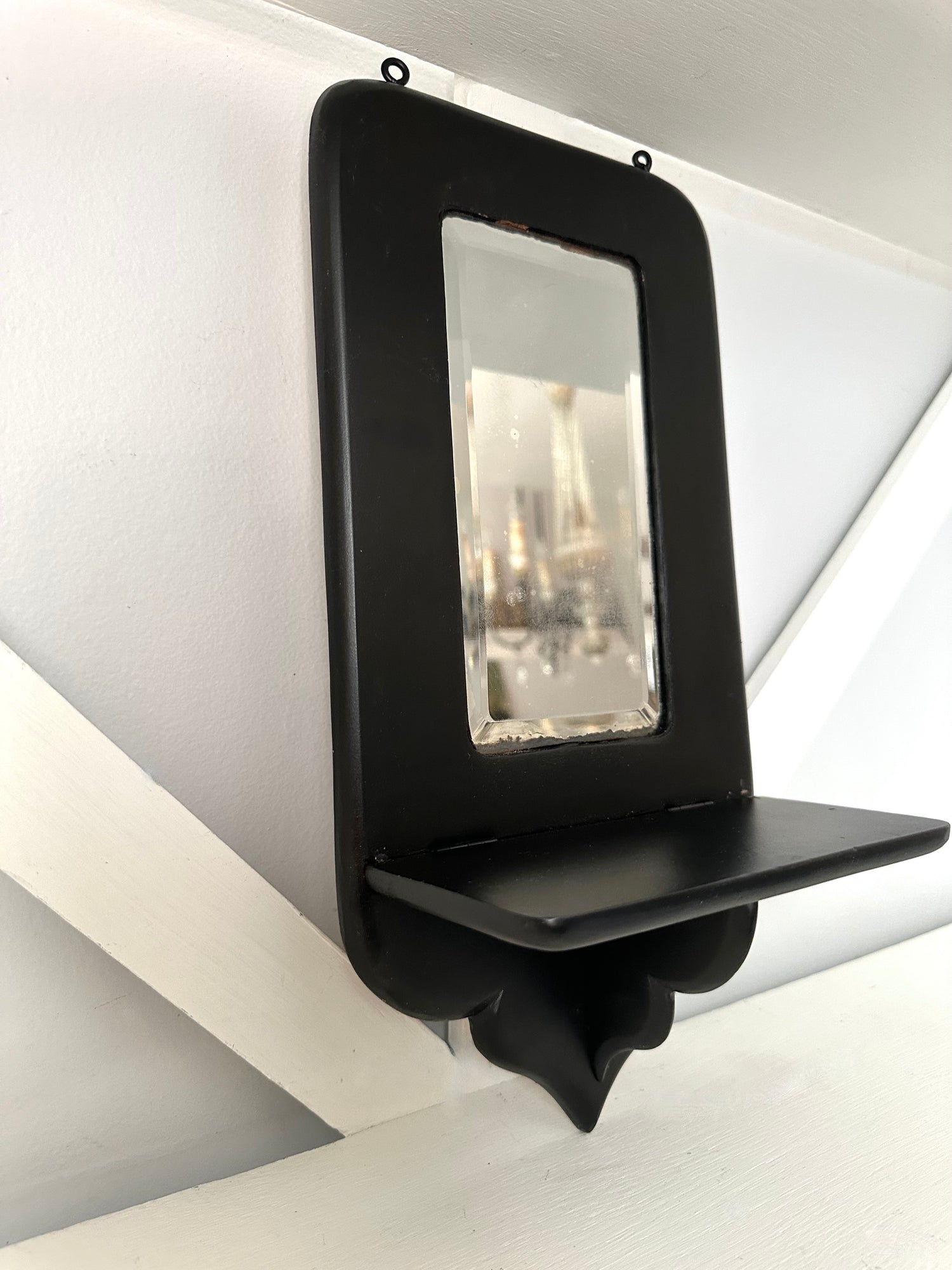 Vintage Mini Mirror + Shelf