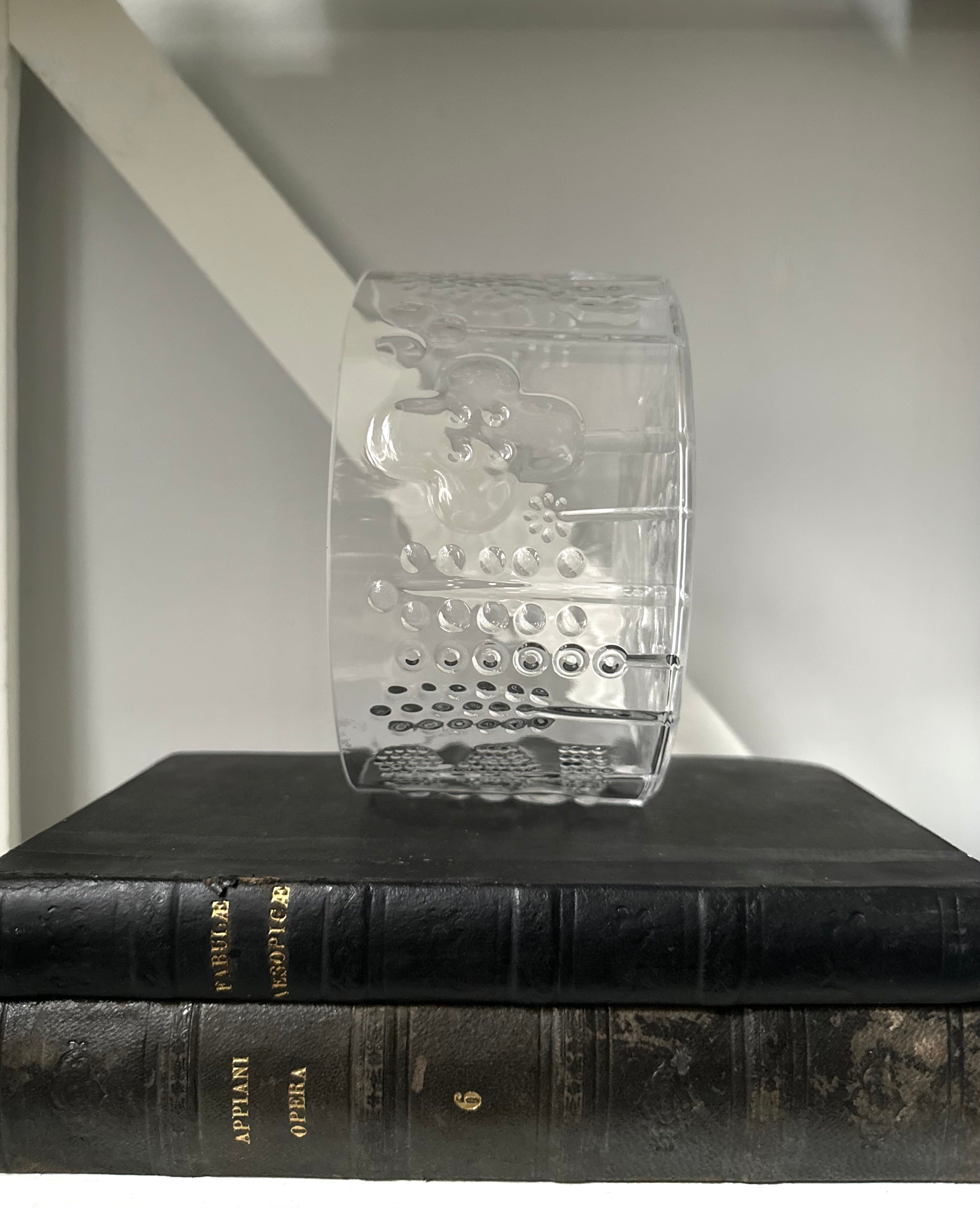 Vintage "Flora" Finnish Glass Bowl