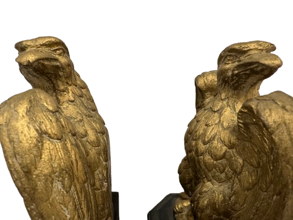 Pair Vintage Syroco Eagle Bookends