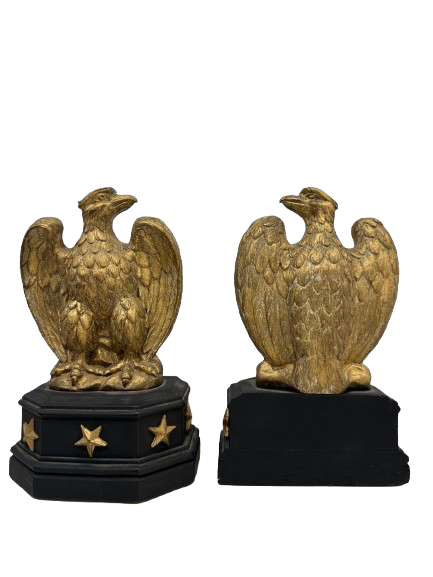 Pair Vintage Syroco Eagle Bookends