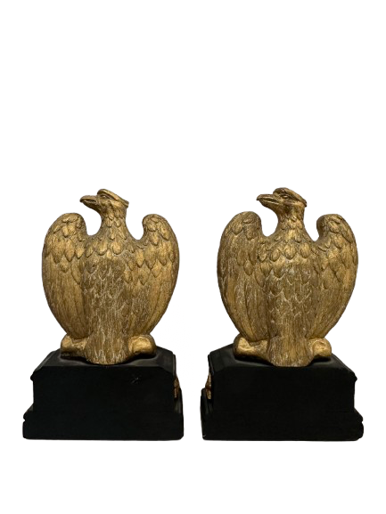 Pair Vintage Syroco Eagle Bookends