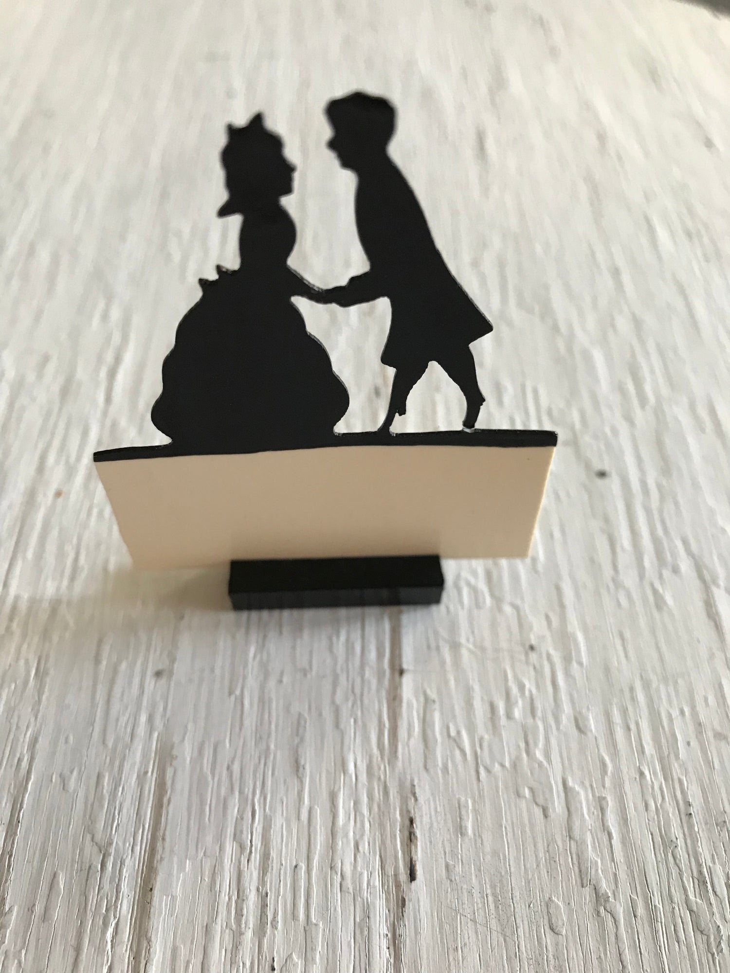 Vintage Set/6 Silhouette Place Cards