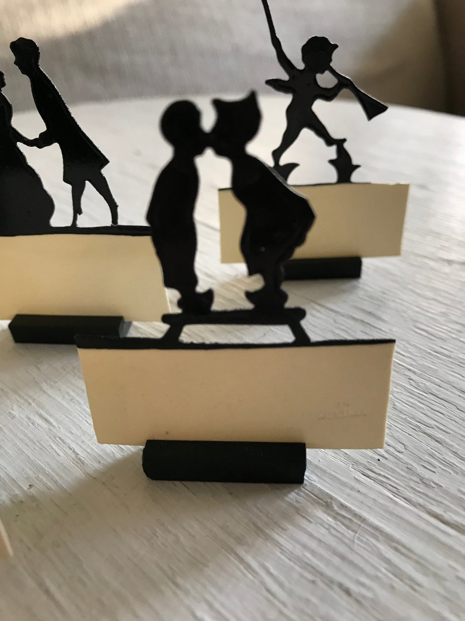Vintage Set/6 Silhouette Place Cards