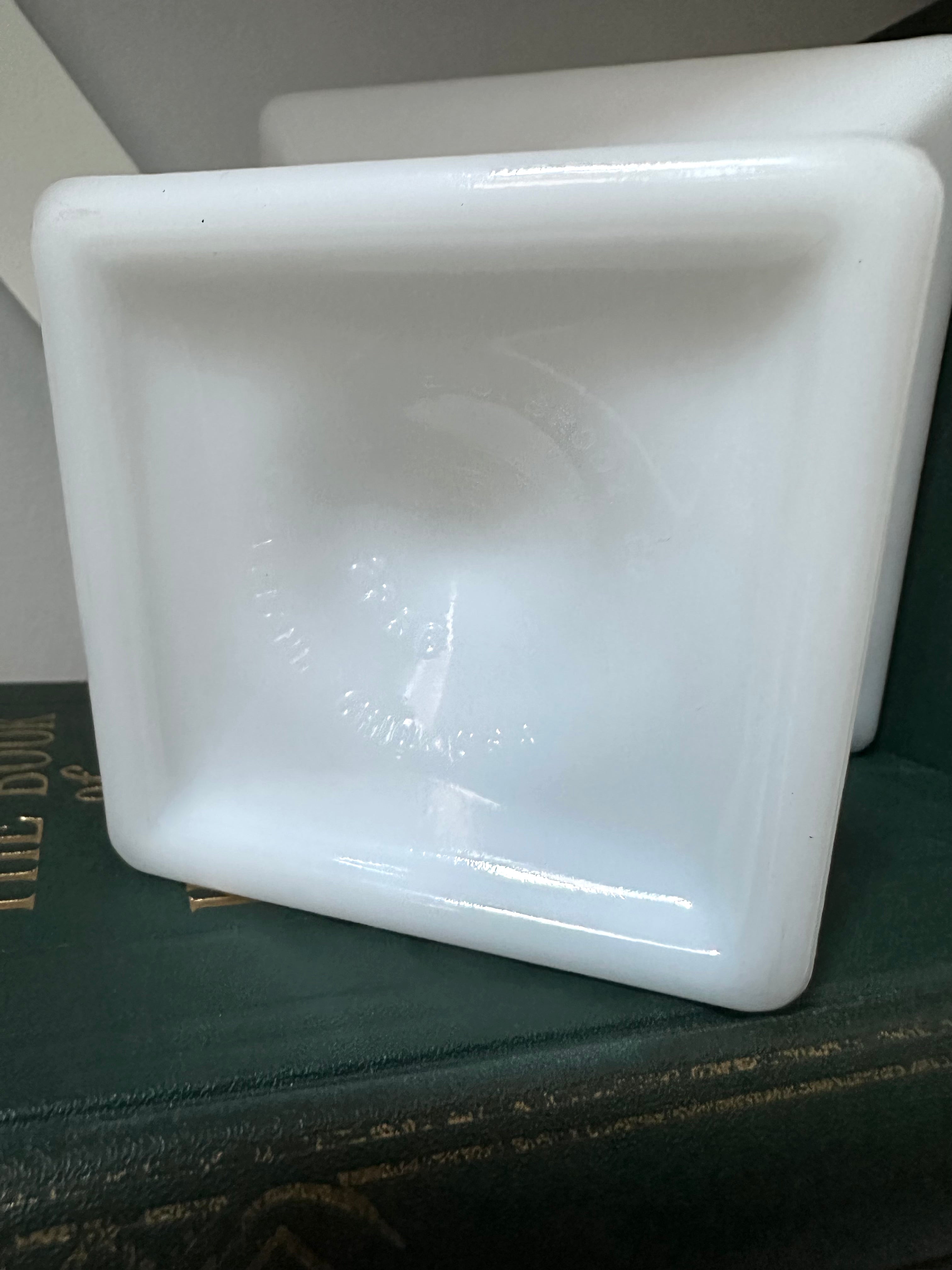 Vintage Milk Glass Pedestal Bowl