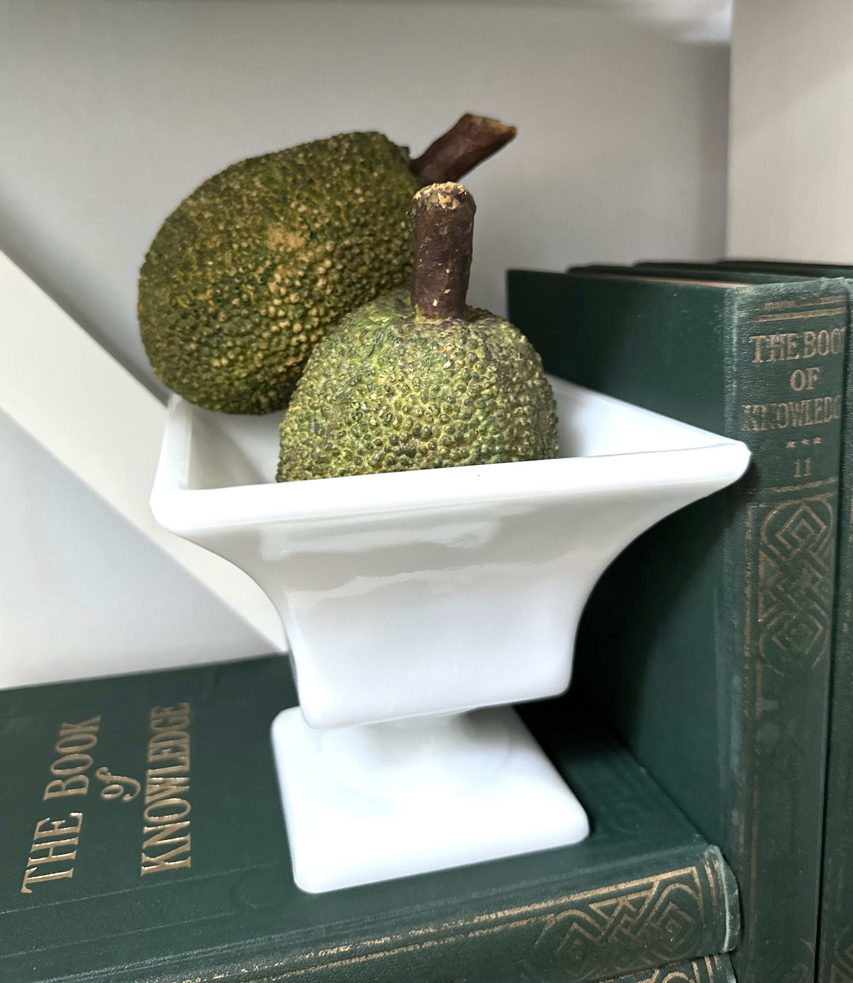 Vintage Milk Glass Pedestal Bowl