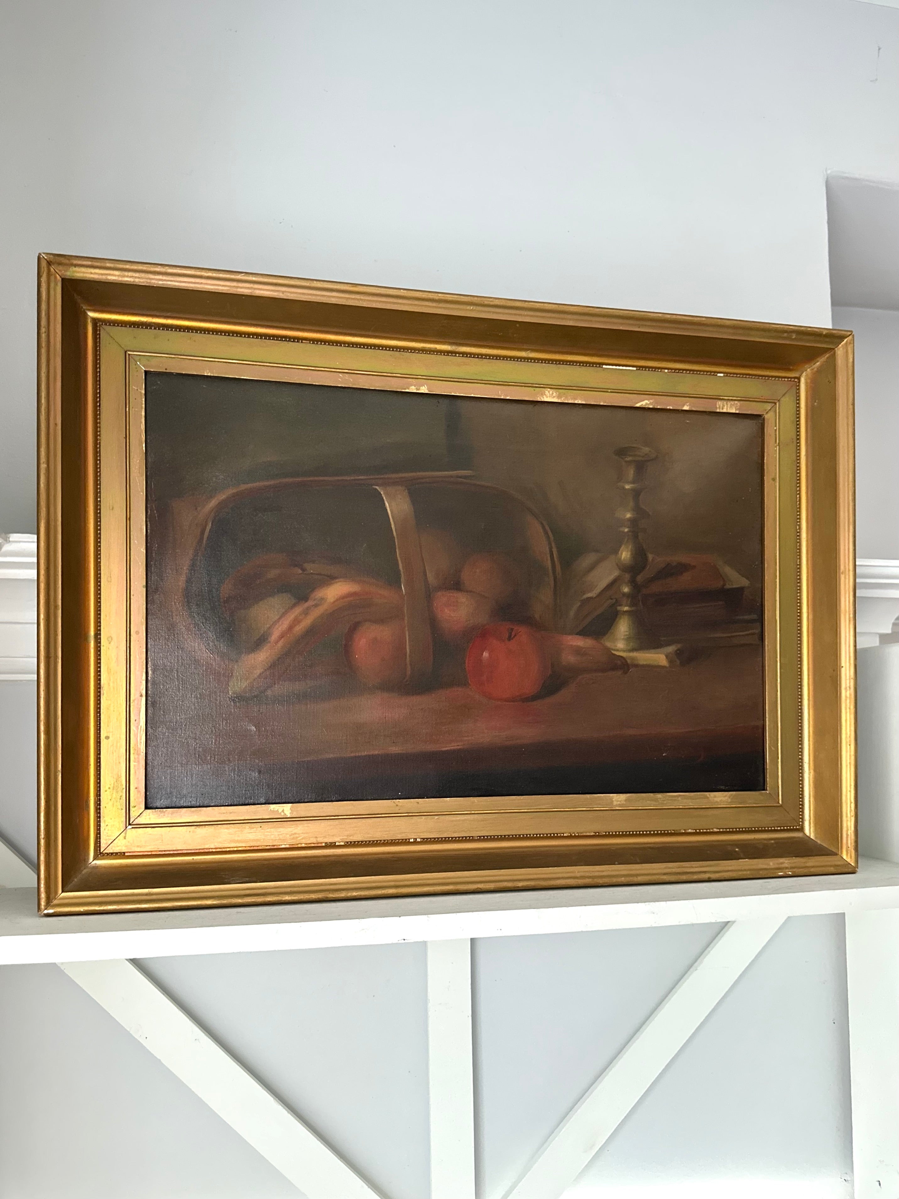 Vintage Still Life Oil Painting