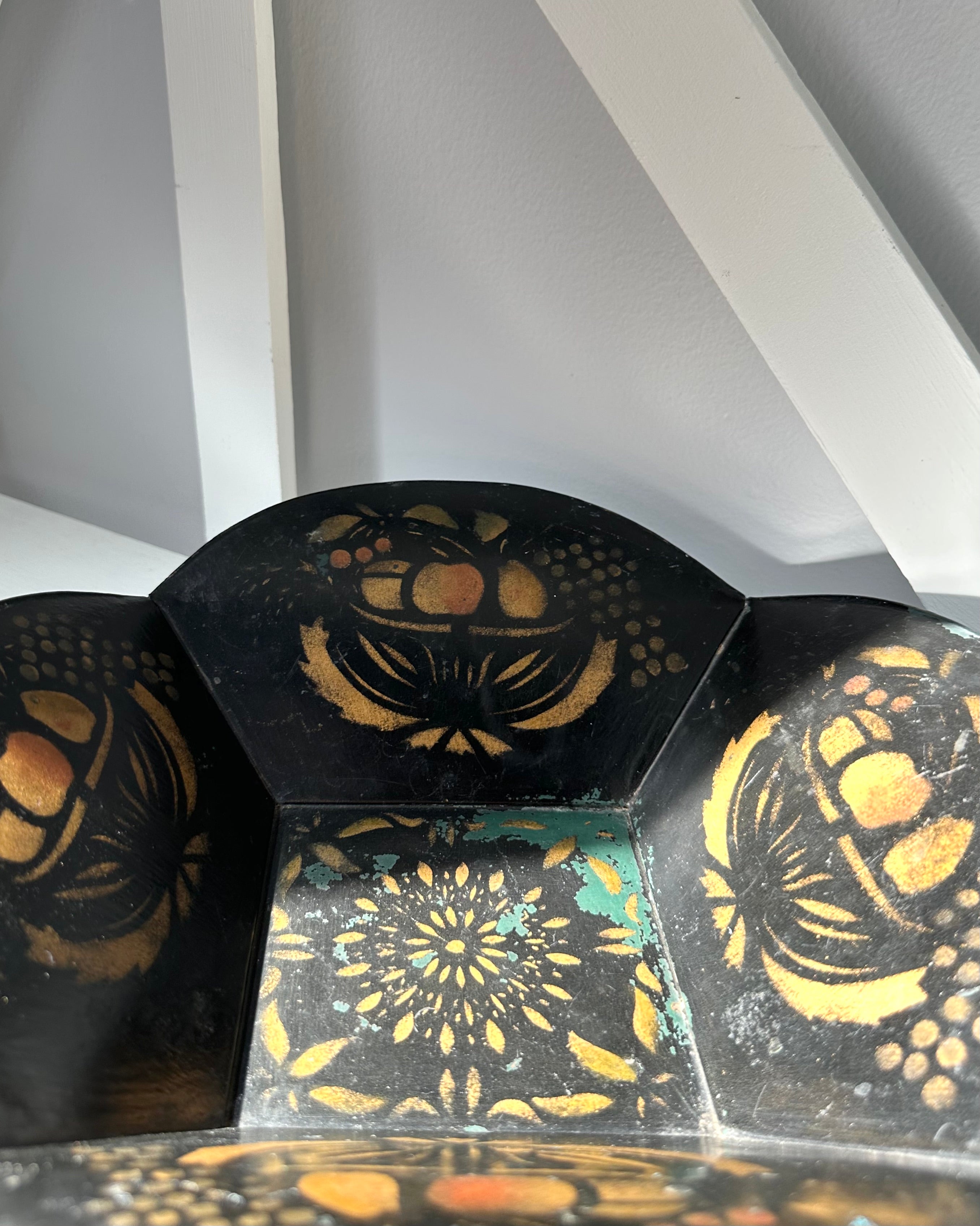 Vintage Toleware Apple Bowl