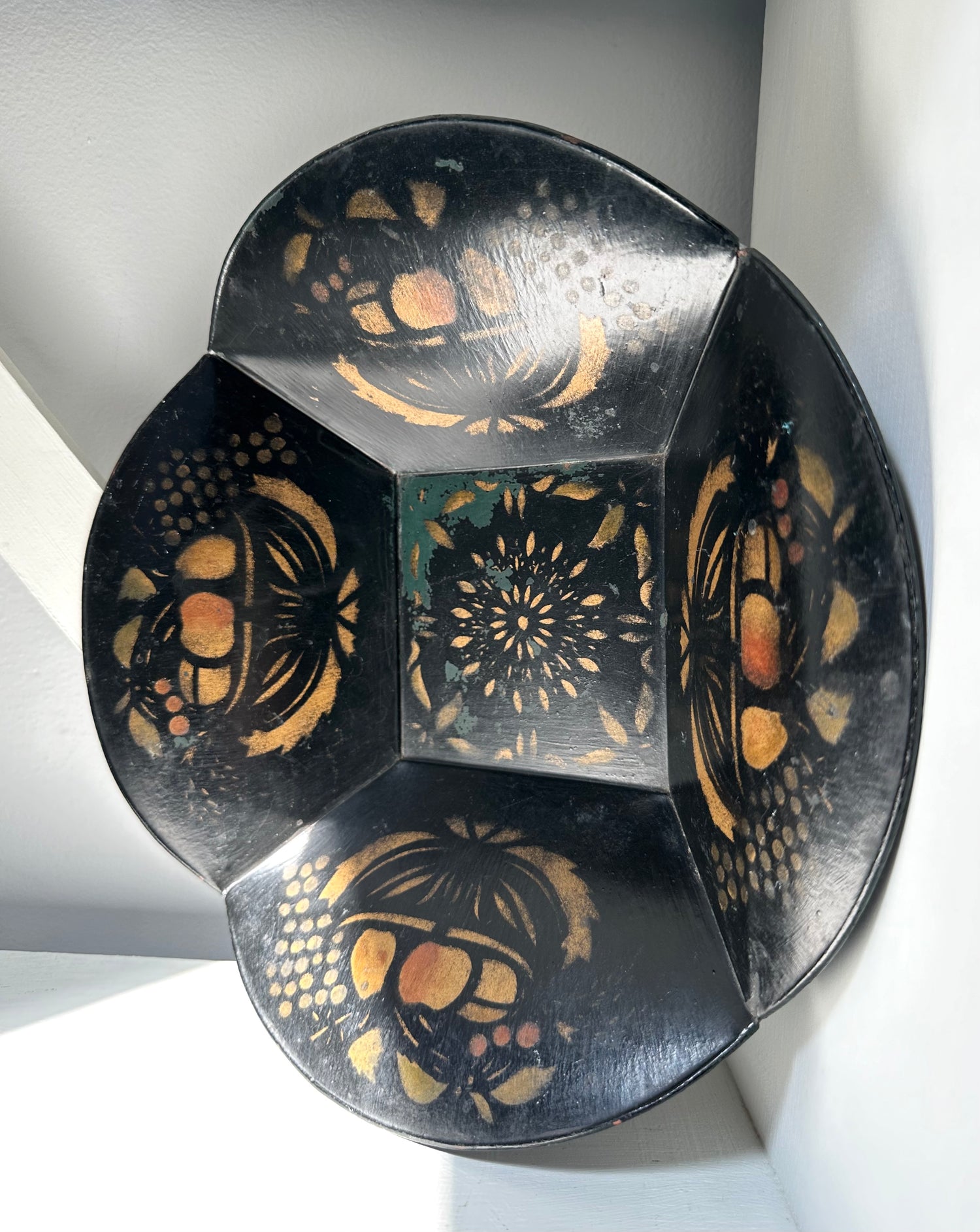 Vintage Toleware Apple Bowl