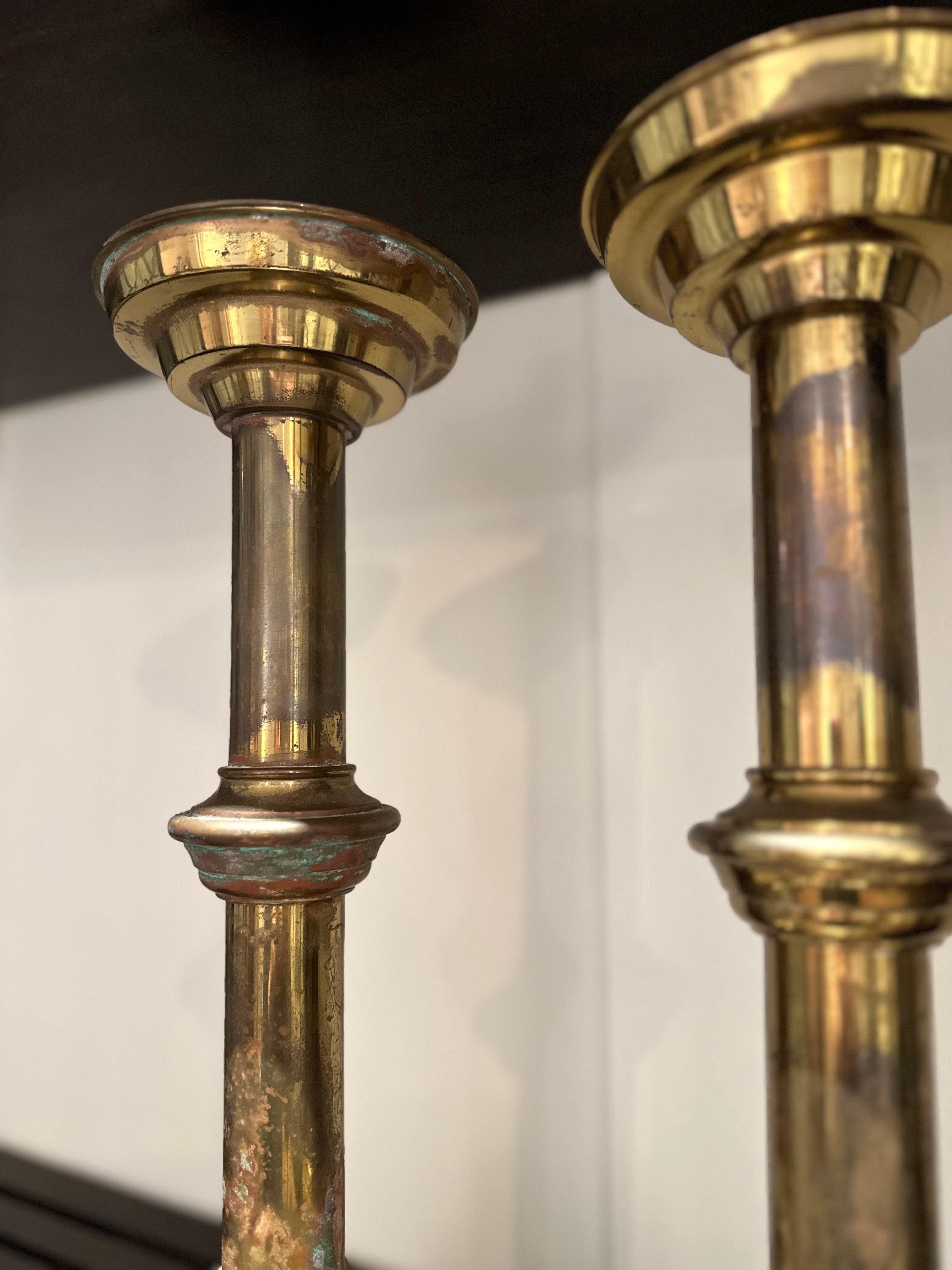 Vintage Brass Candlestick Holders