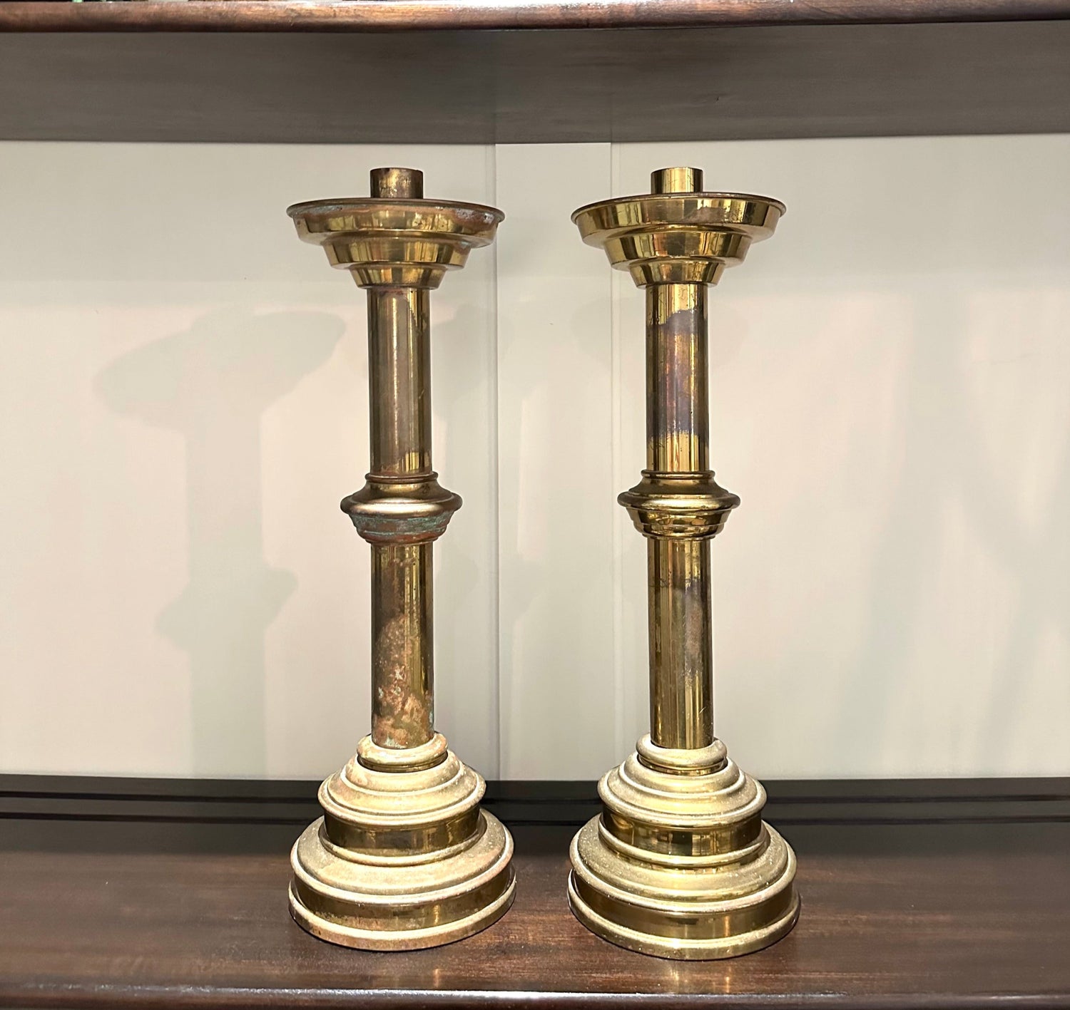 Vintage Brass Candlestick Holders