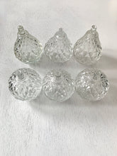 Vintage Glass Mini Cut Glass Jar with Lid Made in Italy