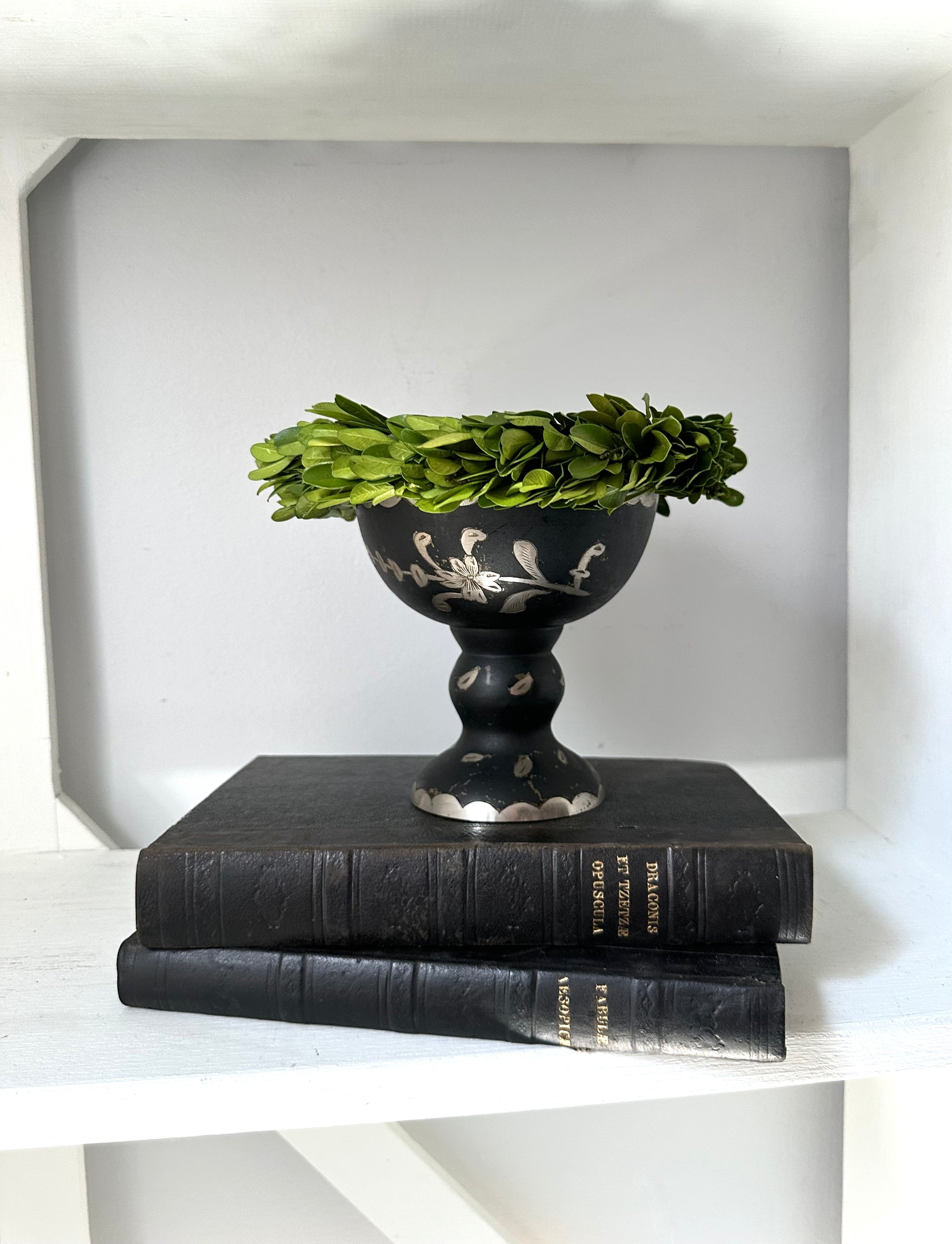 Vintage Handmade Etched Brass Ewer Bowl Made in India Key or Trinket Holder