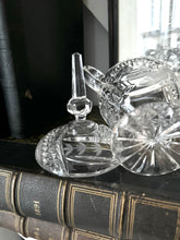 Wheat Pattern on Crustal Lid with Finial Sitting on Antique Books