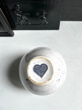 Vintage Splatter Vase Made  in Italy Black and White Ceramic Vessel