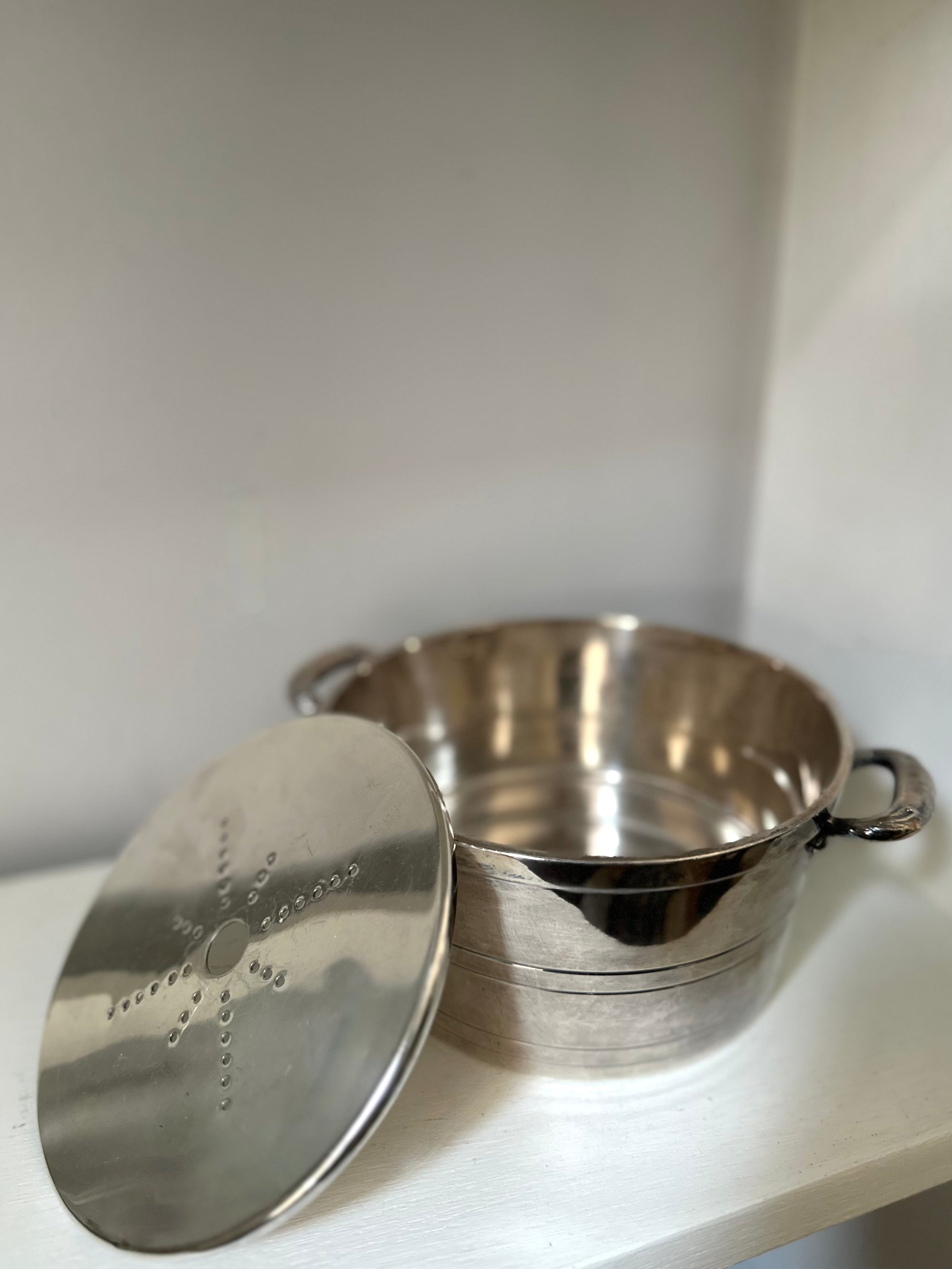 Vintage silverplate ice bucket/wine cooler
