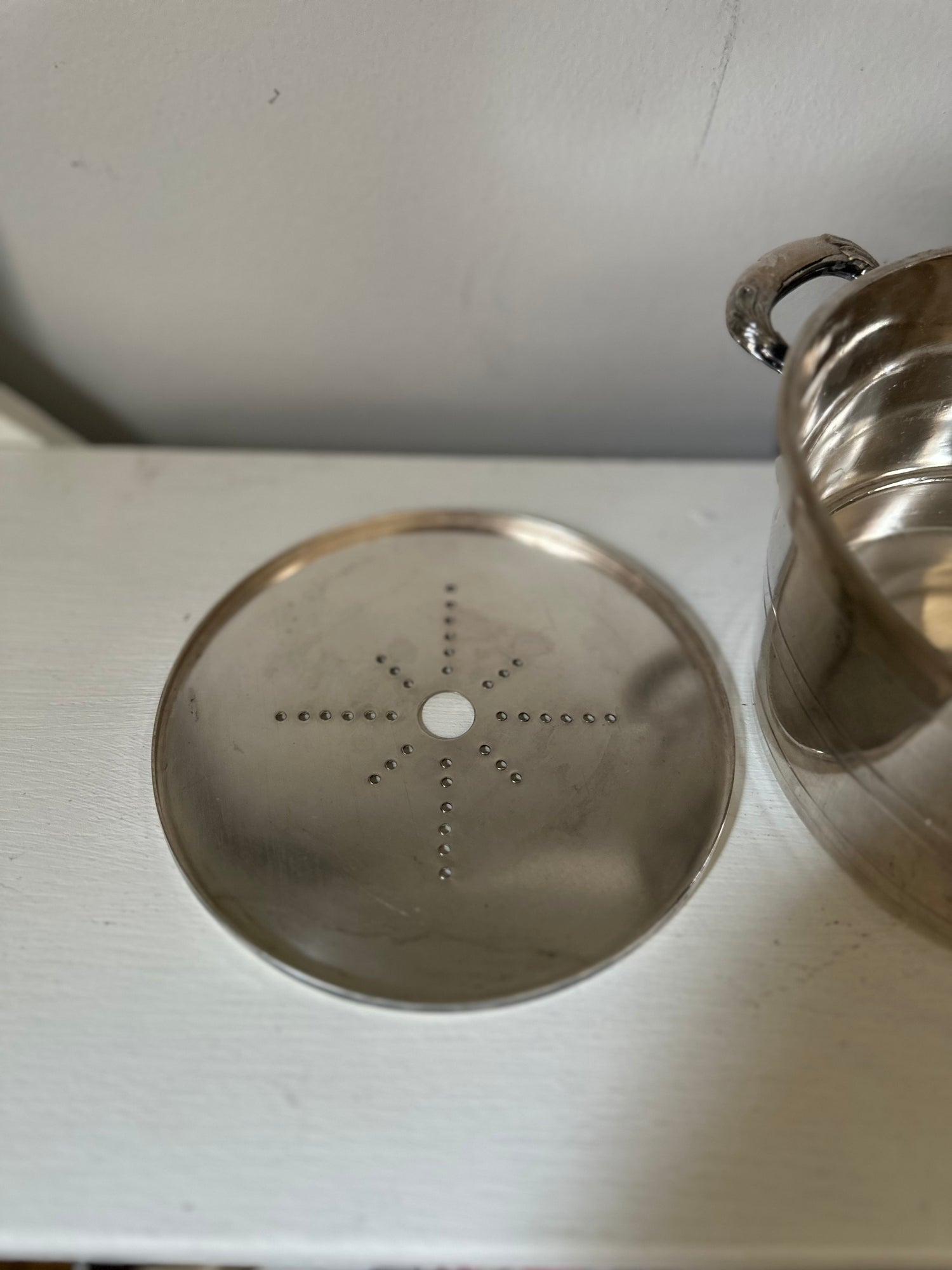 Vintage silverplate ice bucket/wine cooler