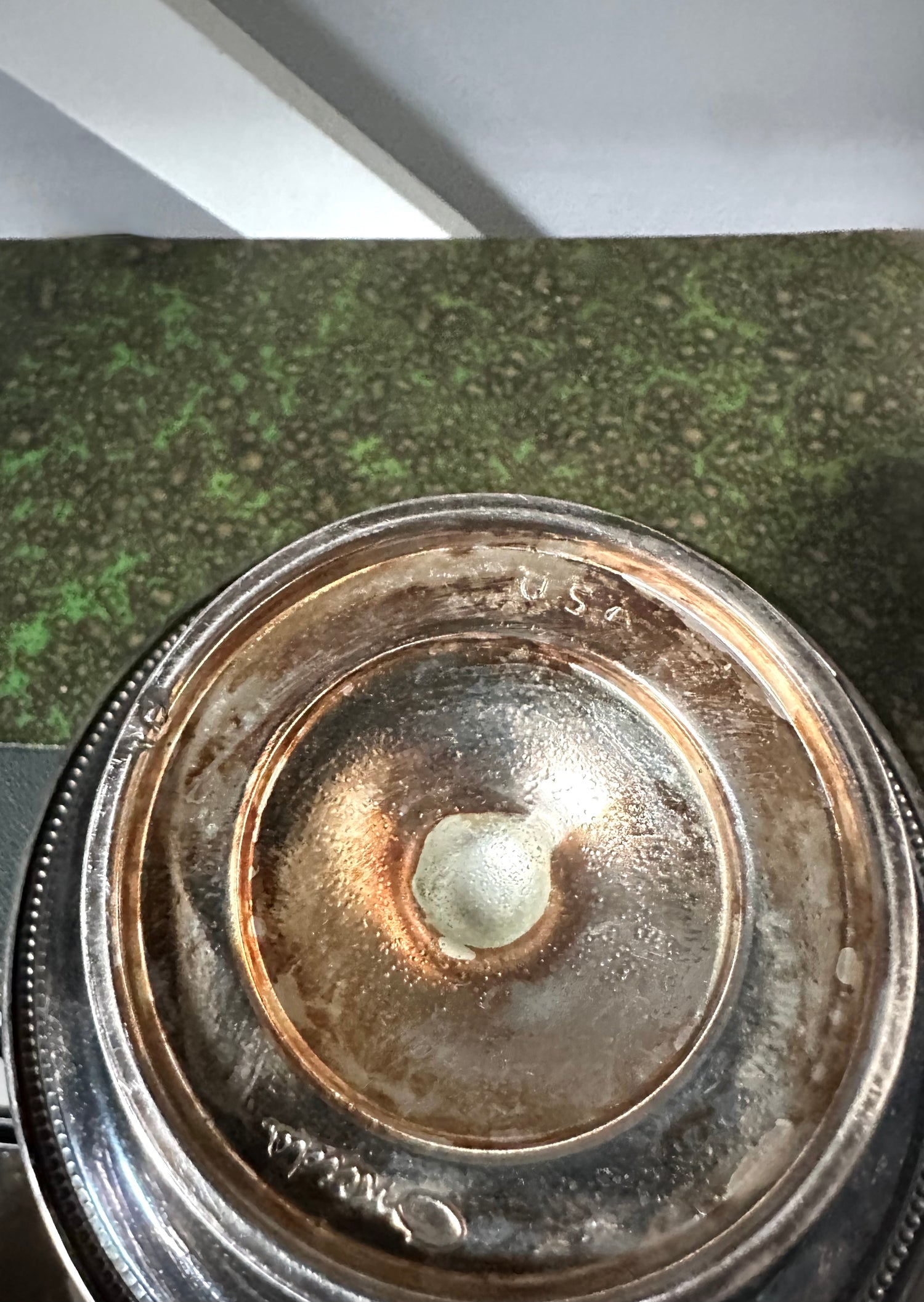 Vintage silver-plated pedestal compote dish