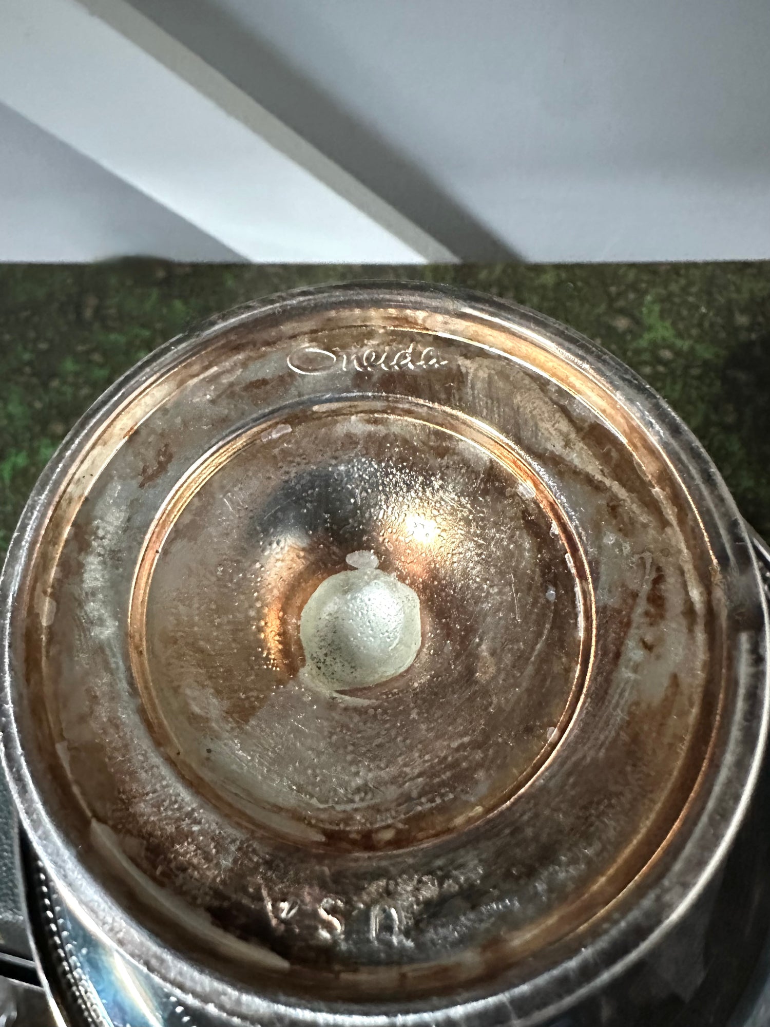 Vintage silver-plated pedestal compote dish