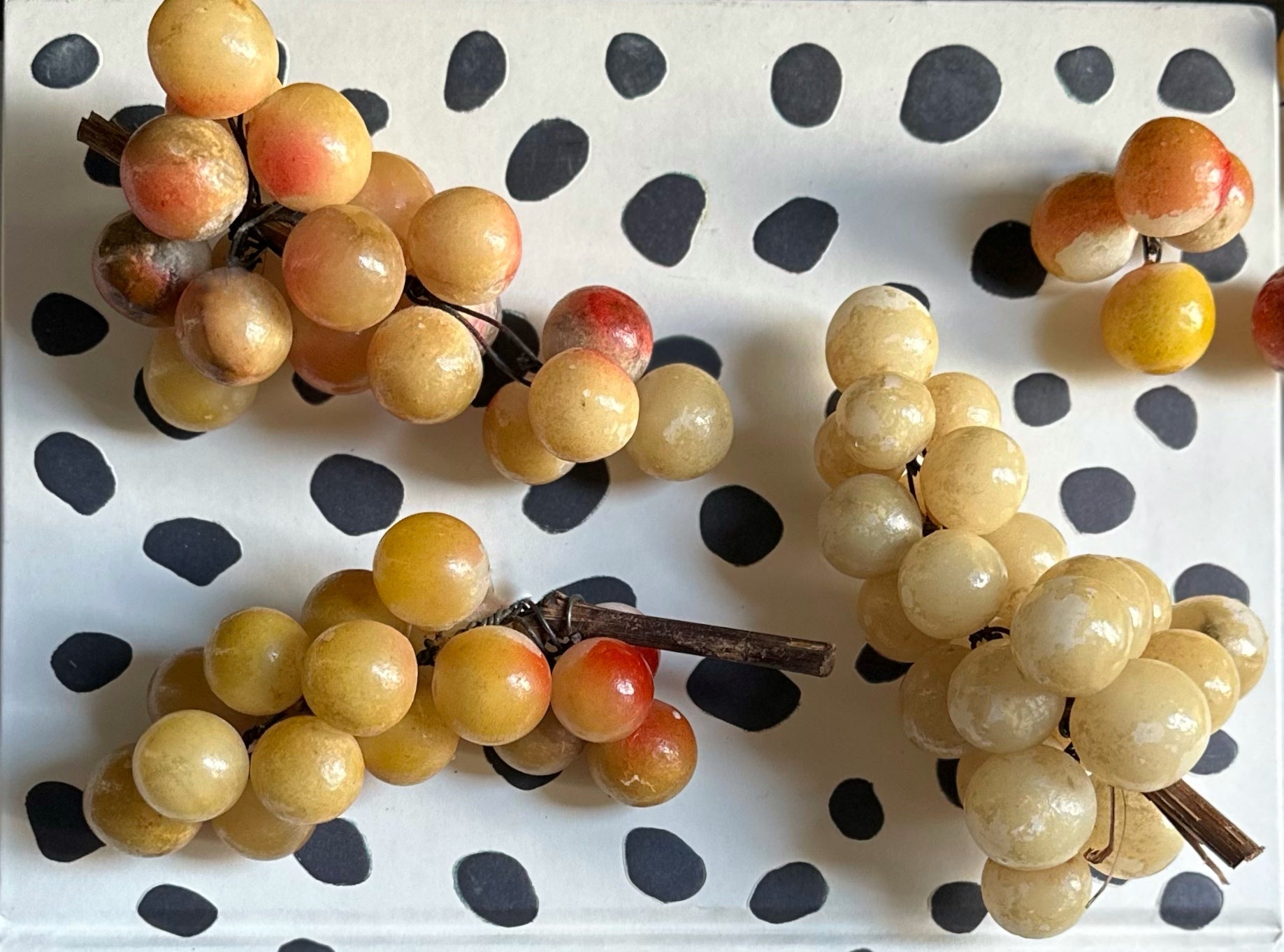 Vintage Alabaster Grapes