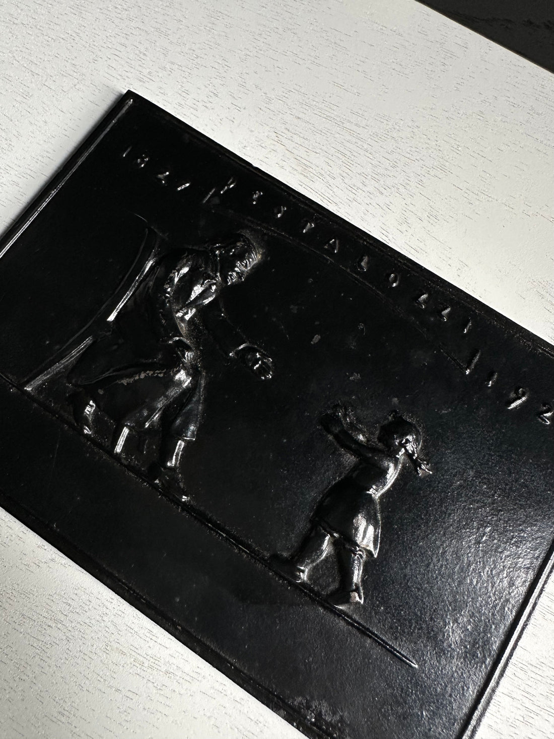 Antique Black Plaque