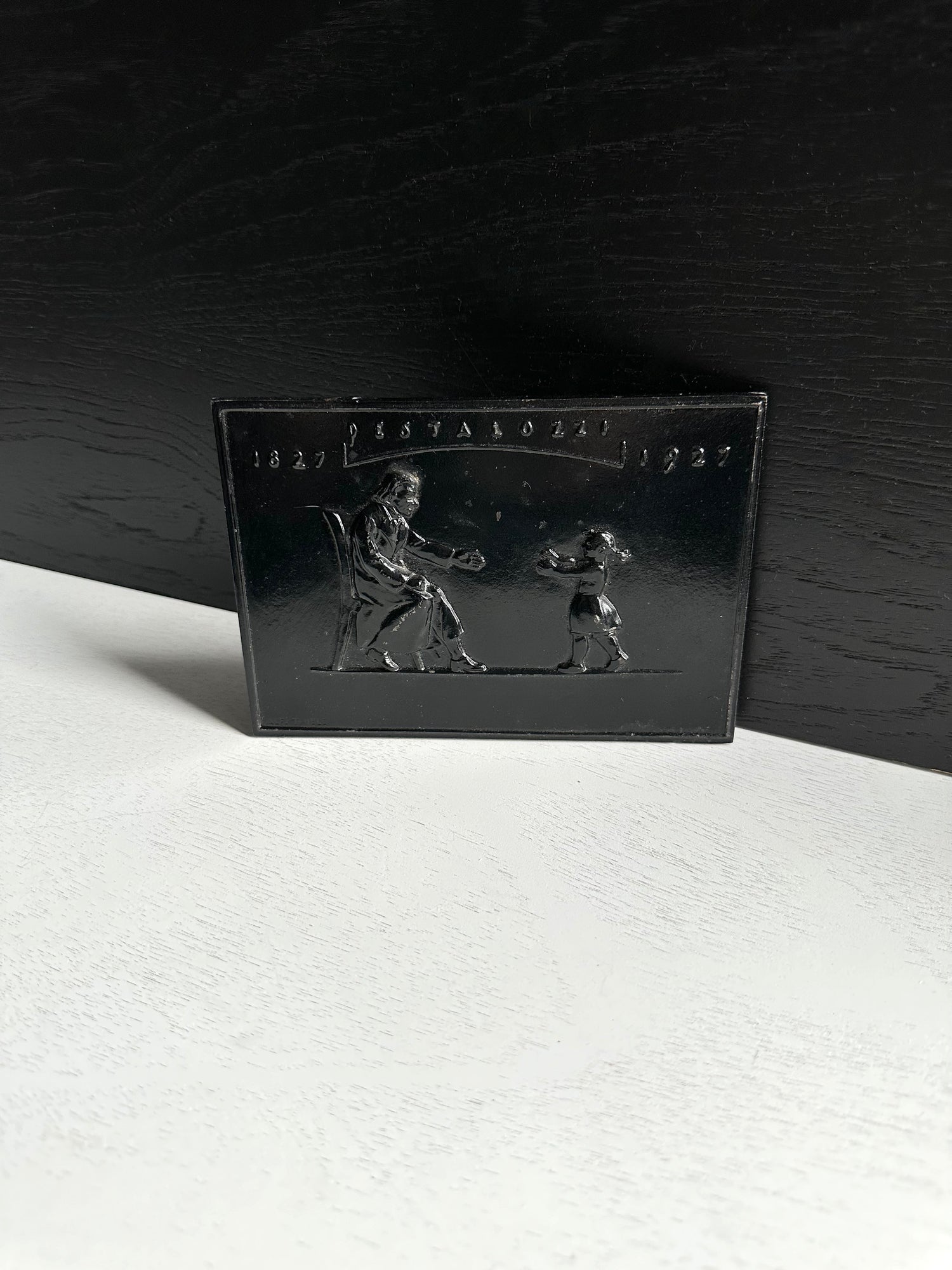 Antique Black Plaque