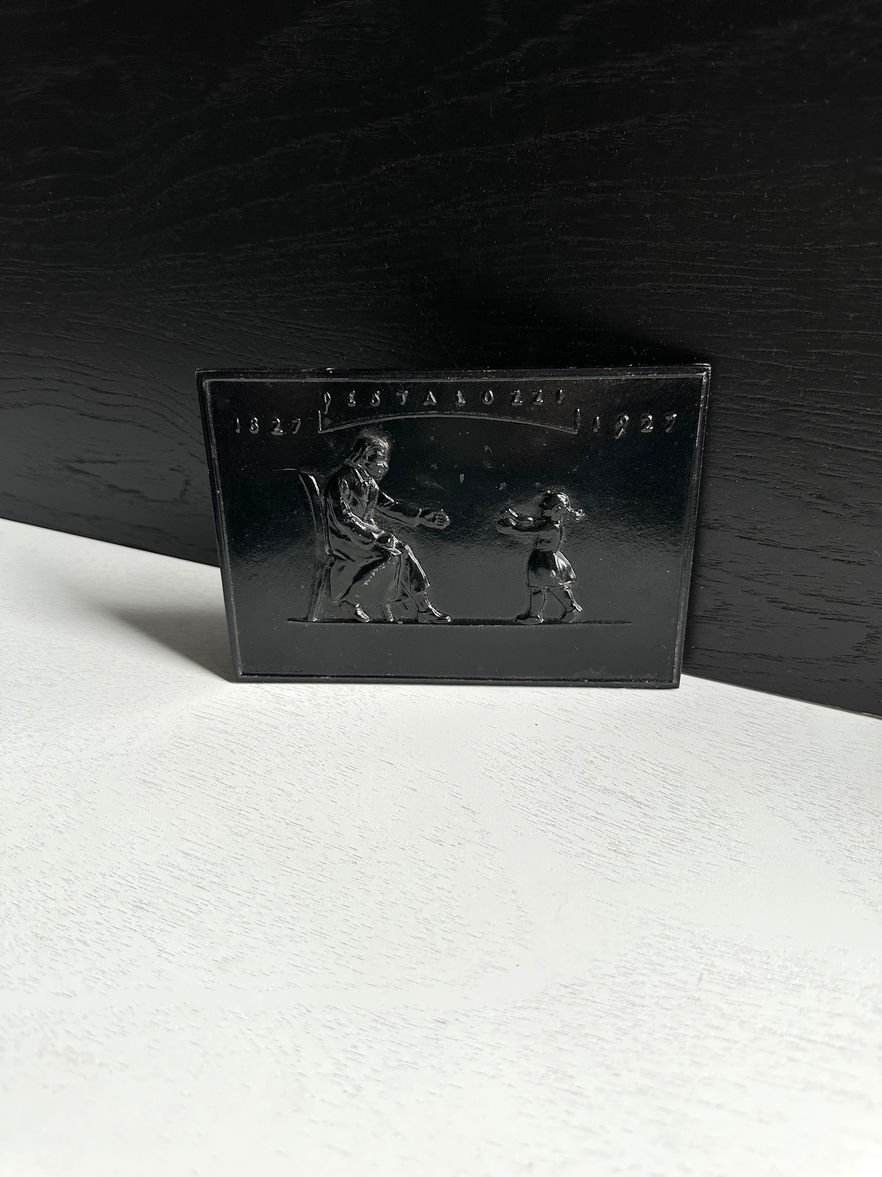 Antique Black Plaque