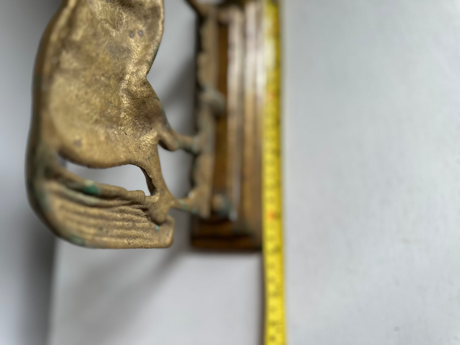 Antique English Brass Horse Doorstop
