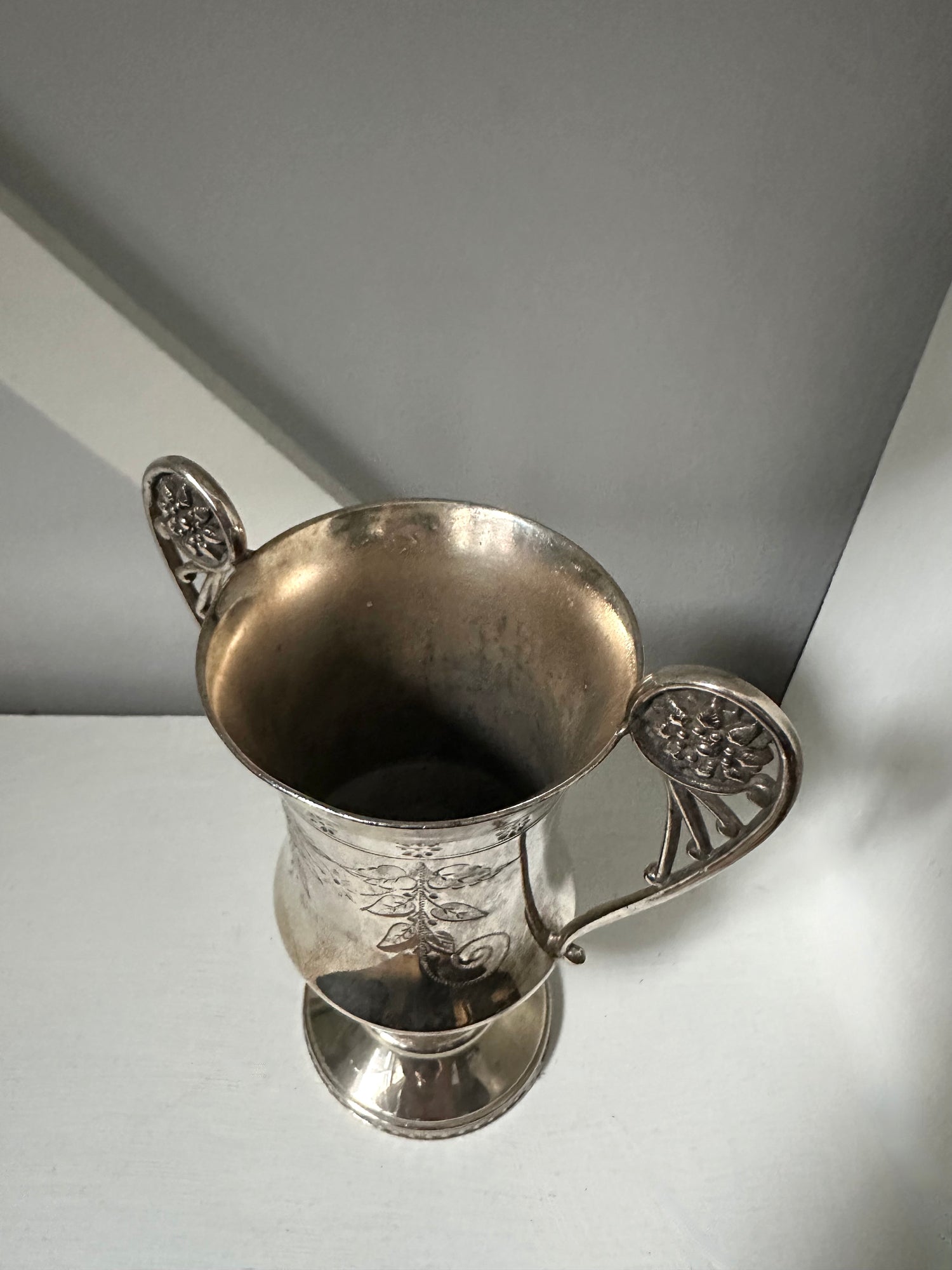 Antique Silver Trophy Holder