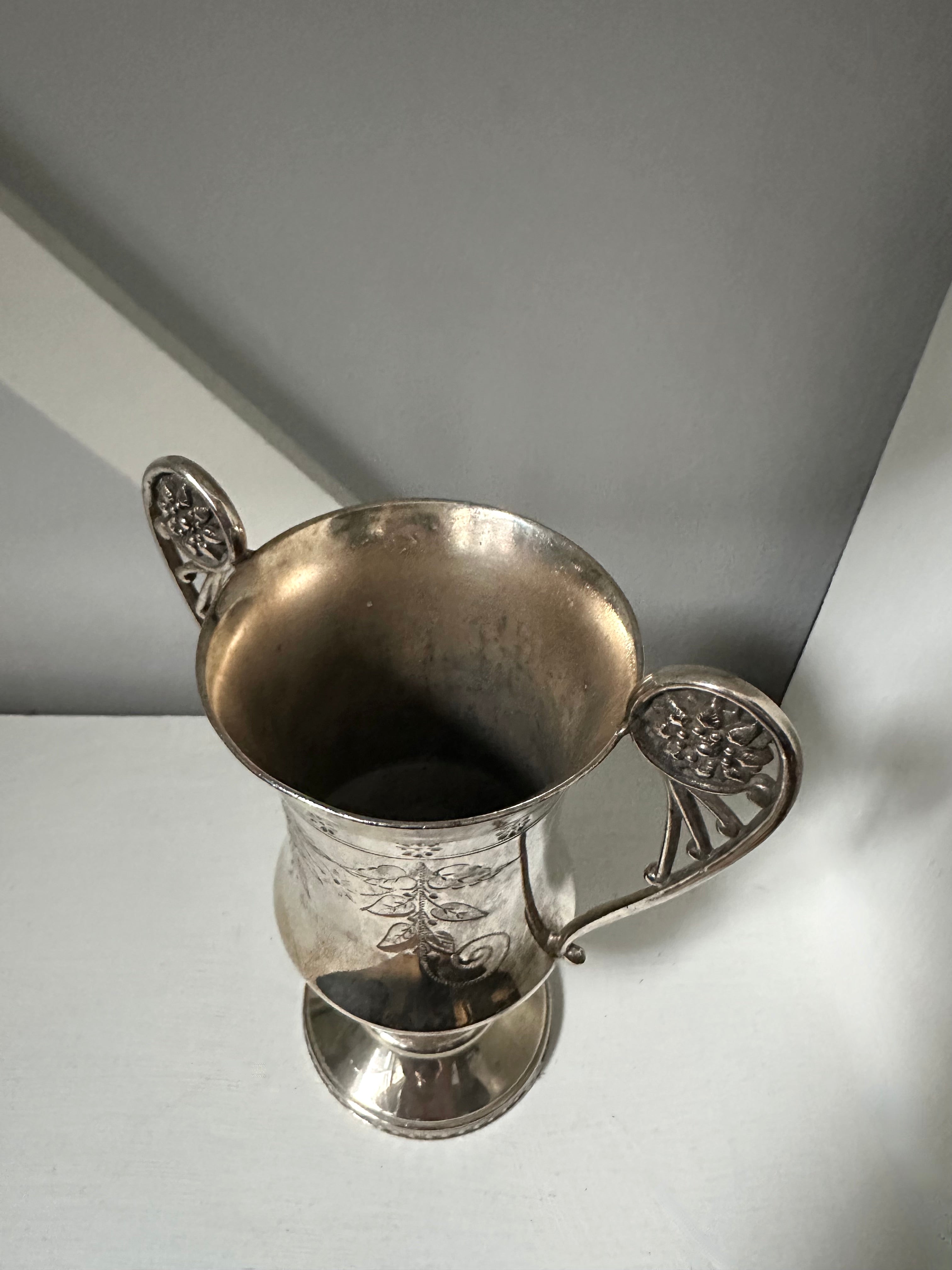 Antique Silver Trophy Holder