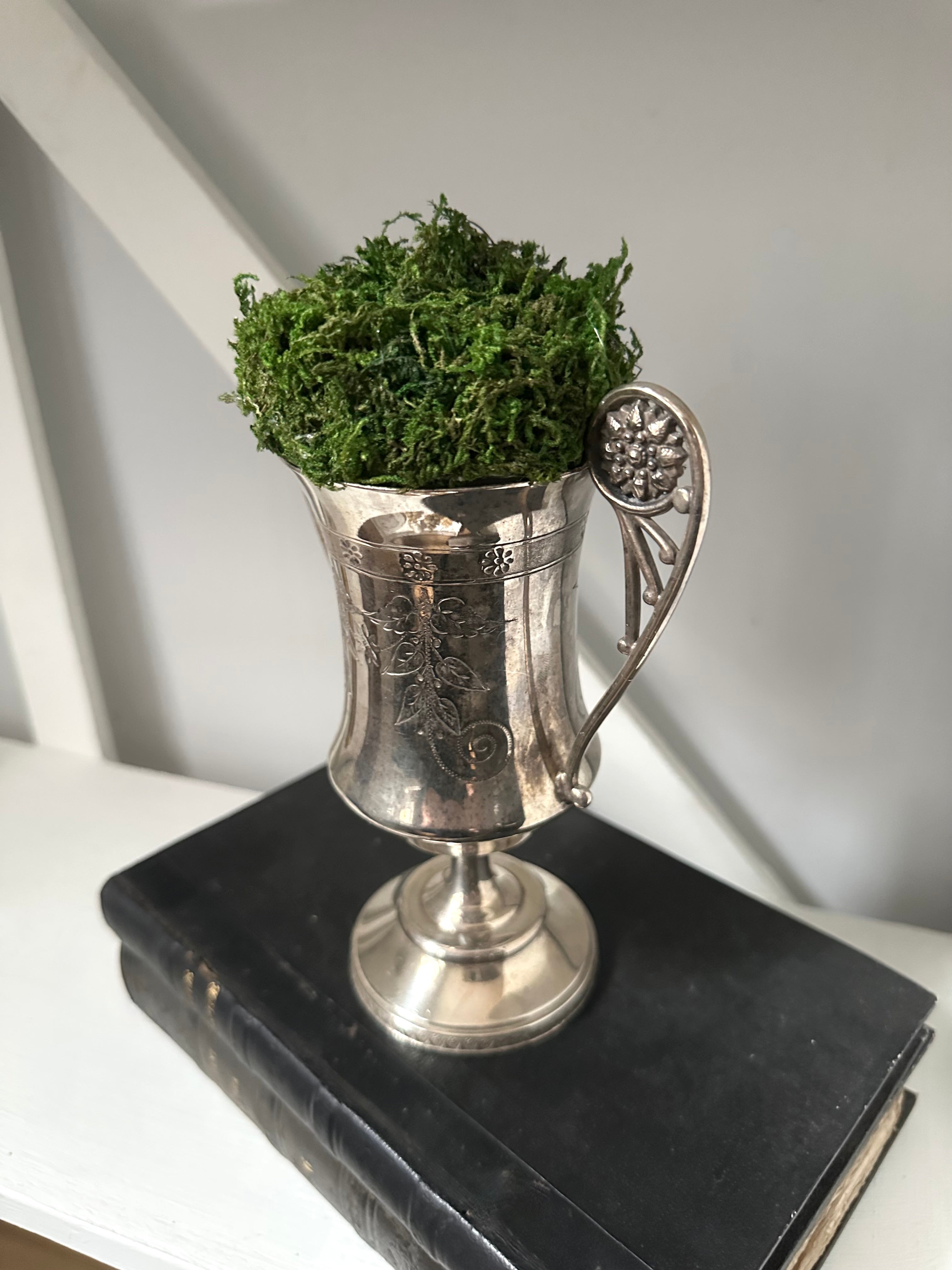 Antique Silver Trophy Holder