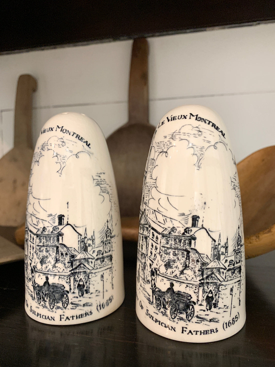 Ironstone Salt + Pepper