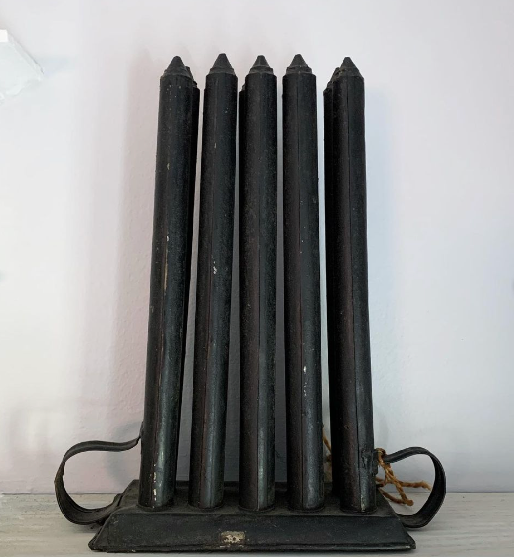 Antique Black Candle Mold