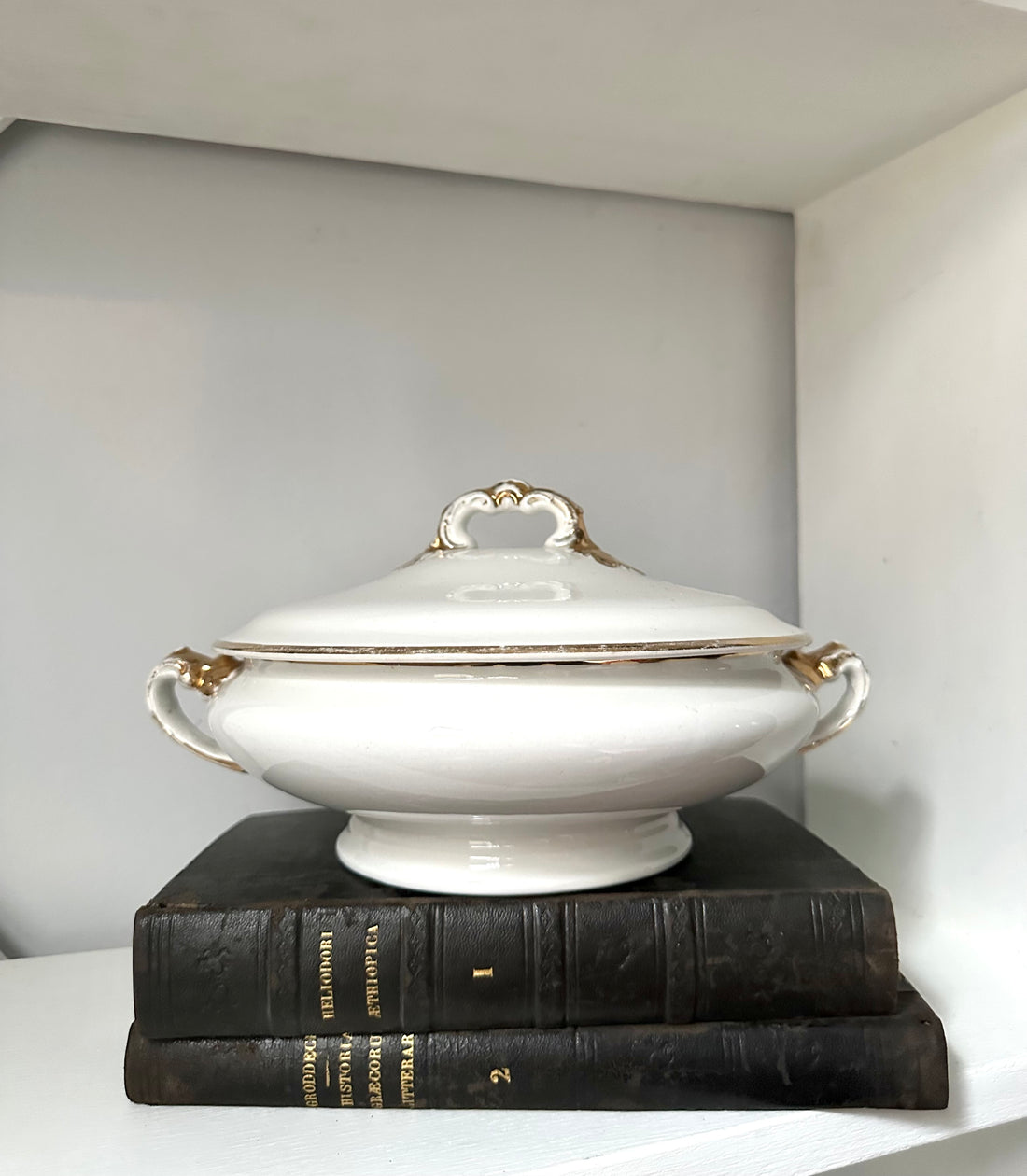 Antique Covered Vegetable Dish