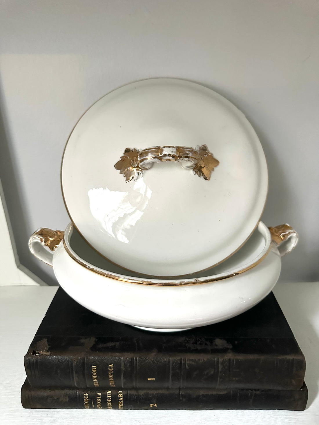 Antique Covered Vegetable Dish