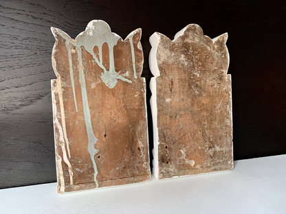 Pair Salvaged Plinth Blocks